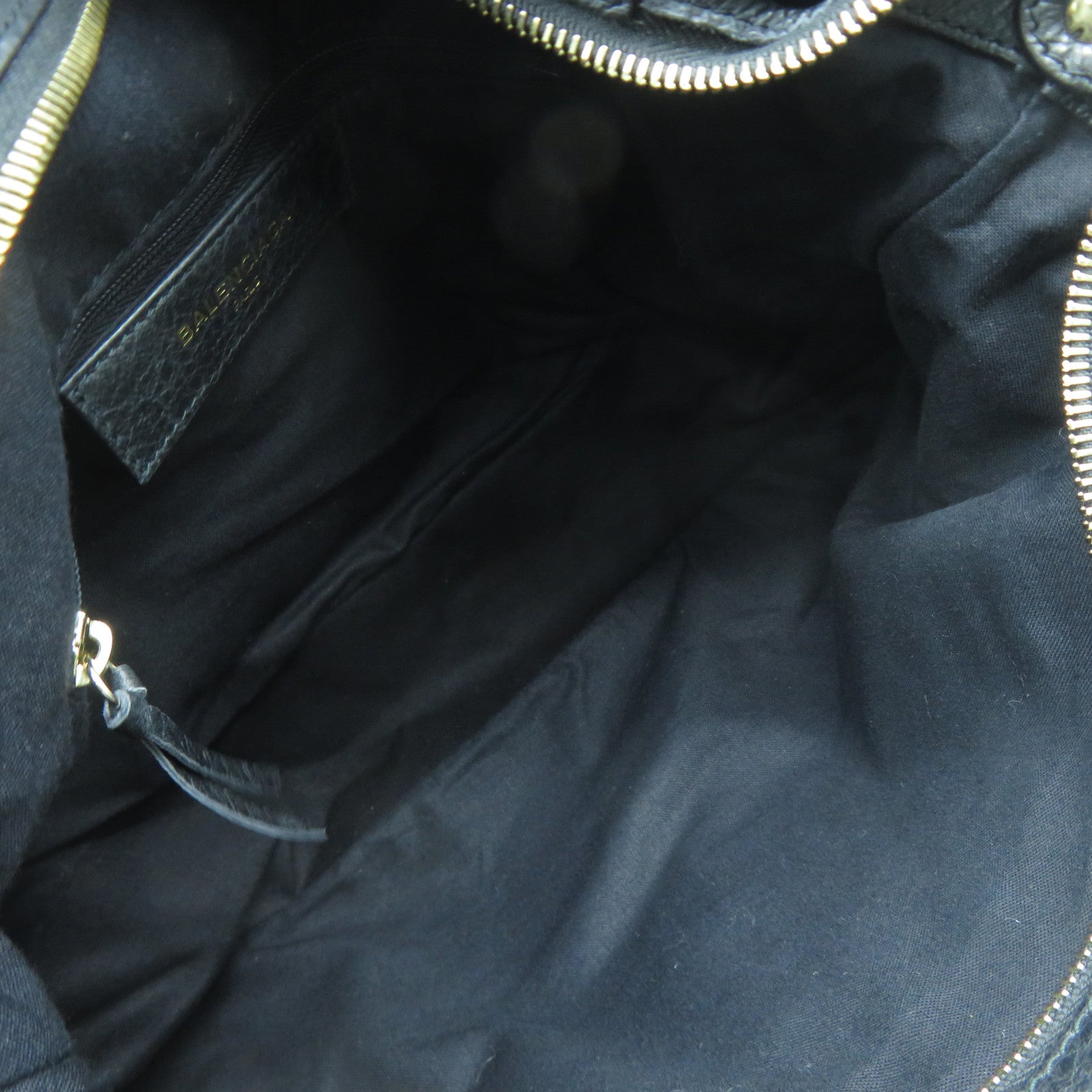 BALENCIAGA 牛皮皮革2 Way Shoulder Bag金扣手挽肩背兩用袋黑色