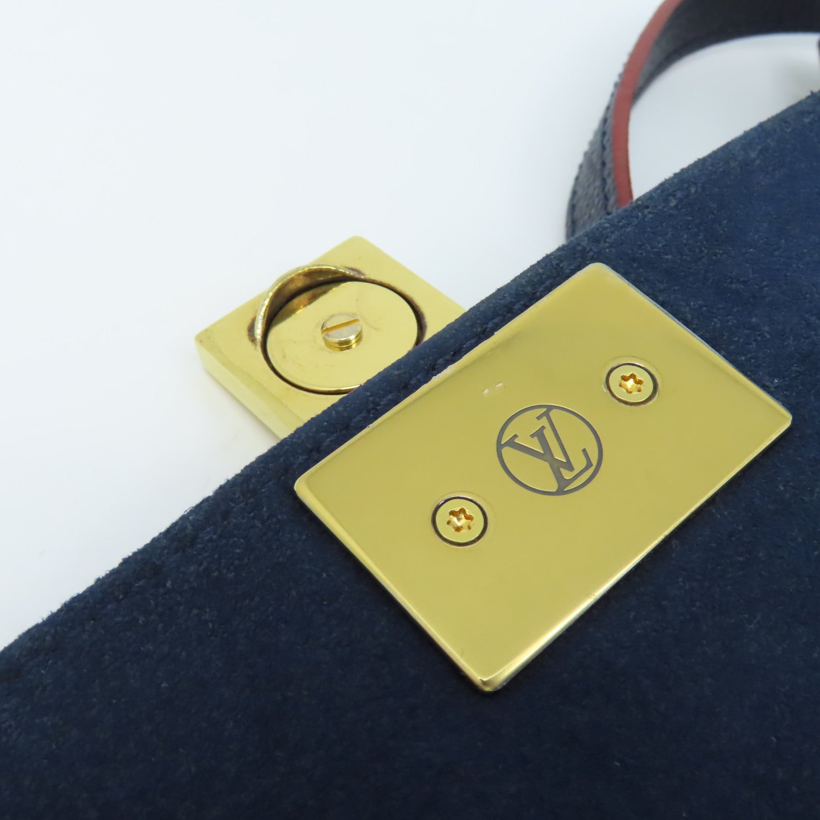 LOUIS VUITTON  Monogram Empreinte Marignan 2Way Shoulder Bag金扣手挽肩兩用袋寶藍色/紅色