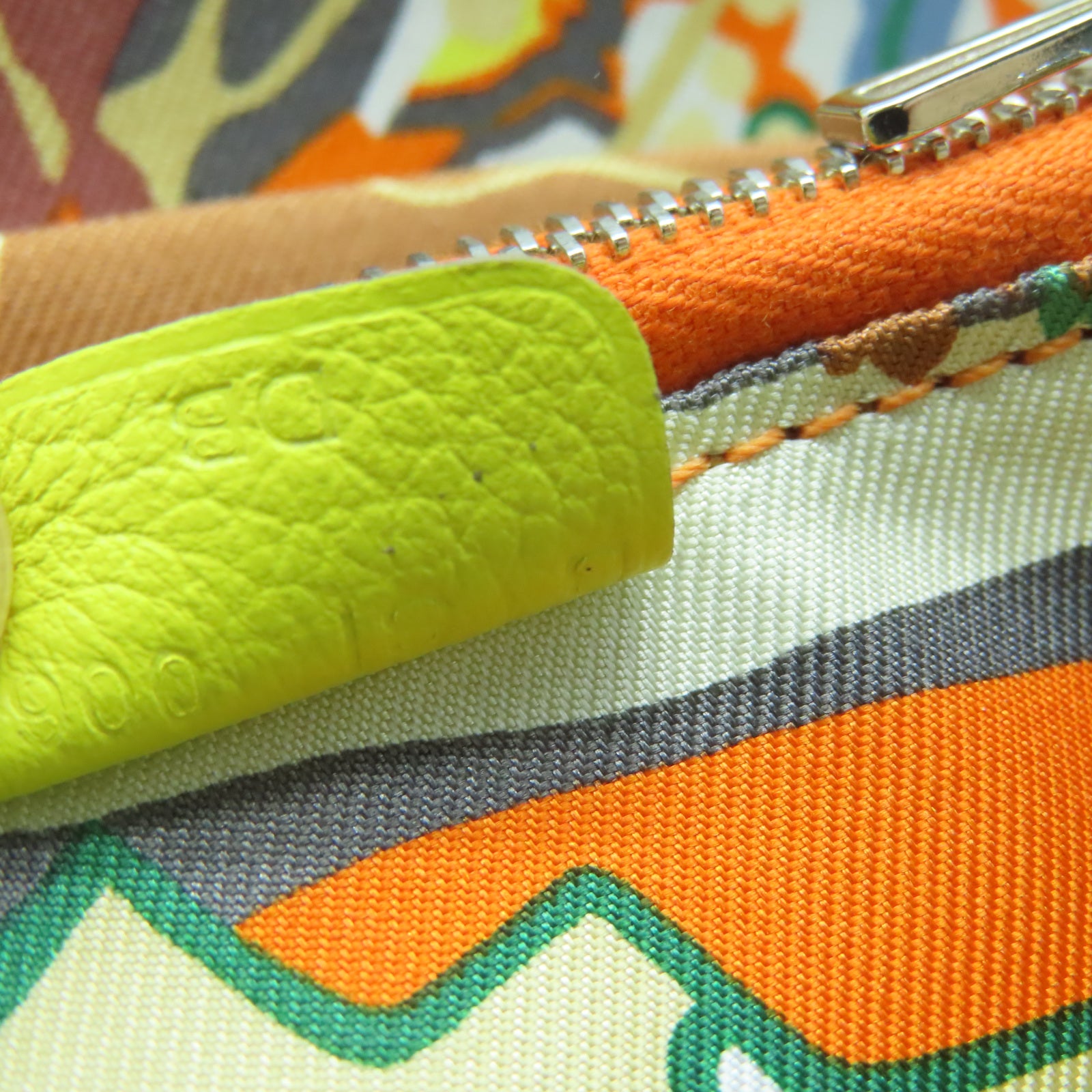 HERMES Chevre皮革Silk In Compact Wallet銀扣錢包黃色