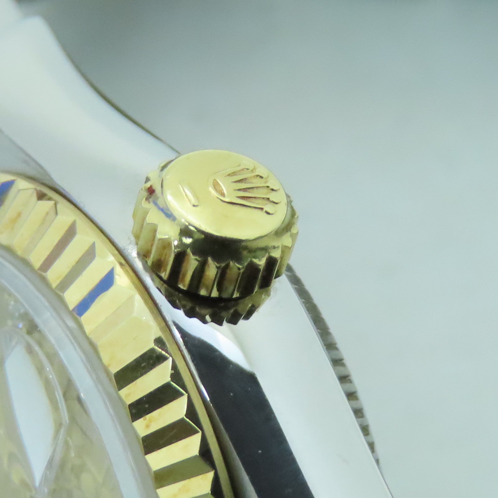 ROLEX Datejust 18K黄金/不锈钢手表石英机芯金色
