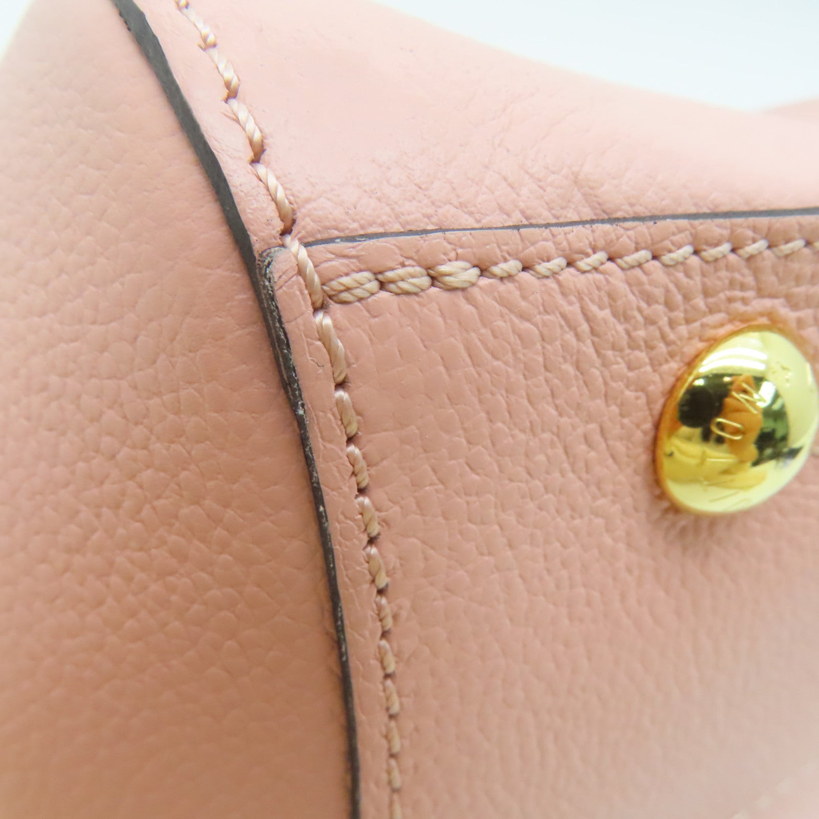 LOUIS VUITTON Monogram Montaigne BB 2 way Shoulder金扣手挽肩背两用袋粉红色