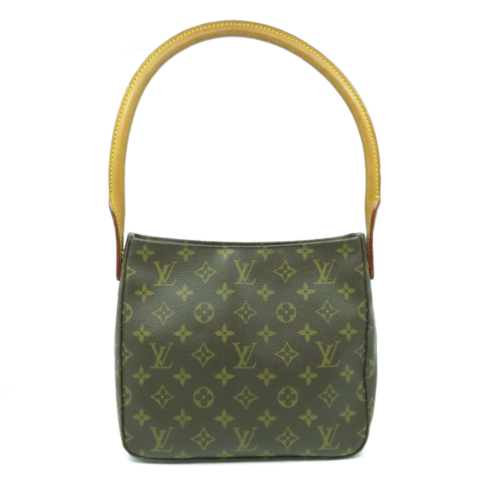 LOUIS VUITTON Monogram Looping MM金扣肩背袋啡色