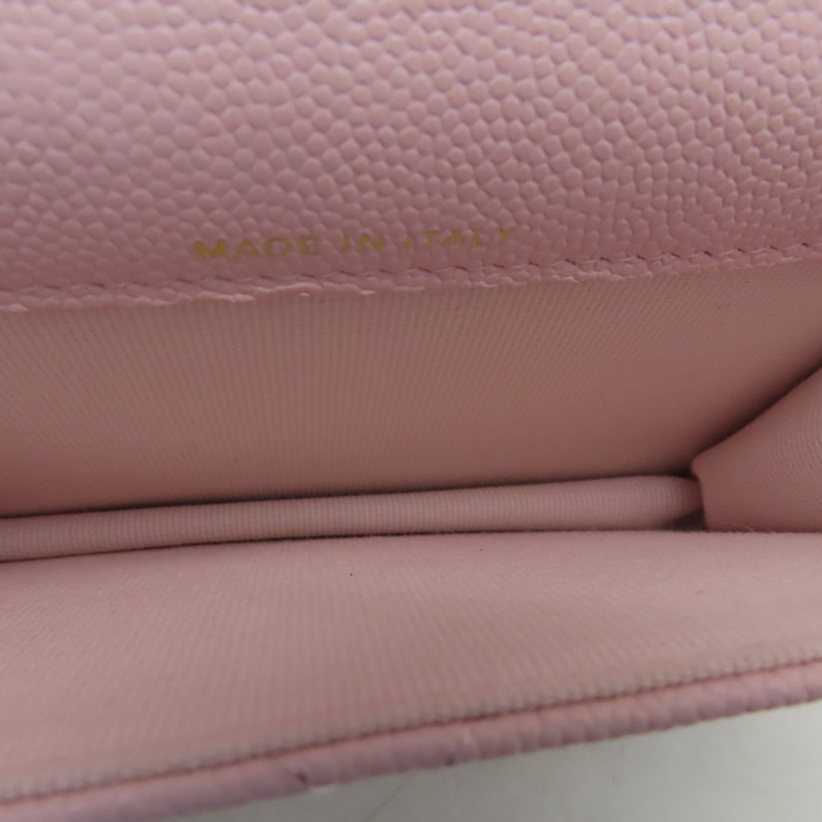 CHANEL 菱格牛皮皮革Chain Shoulder金扣鏈帶肩背袋粉紅色