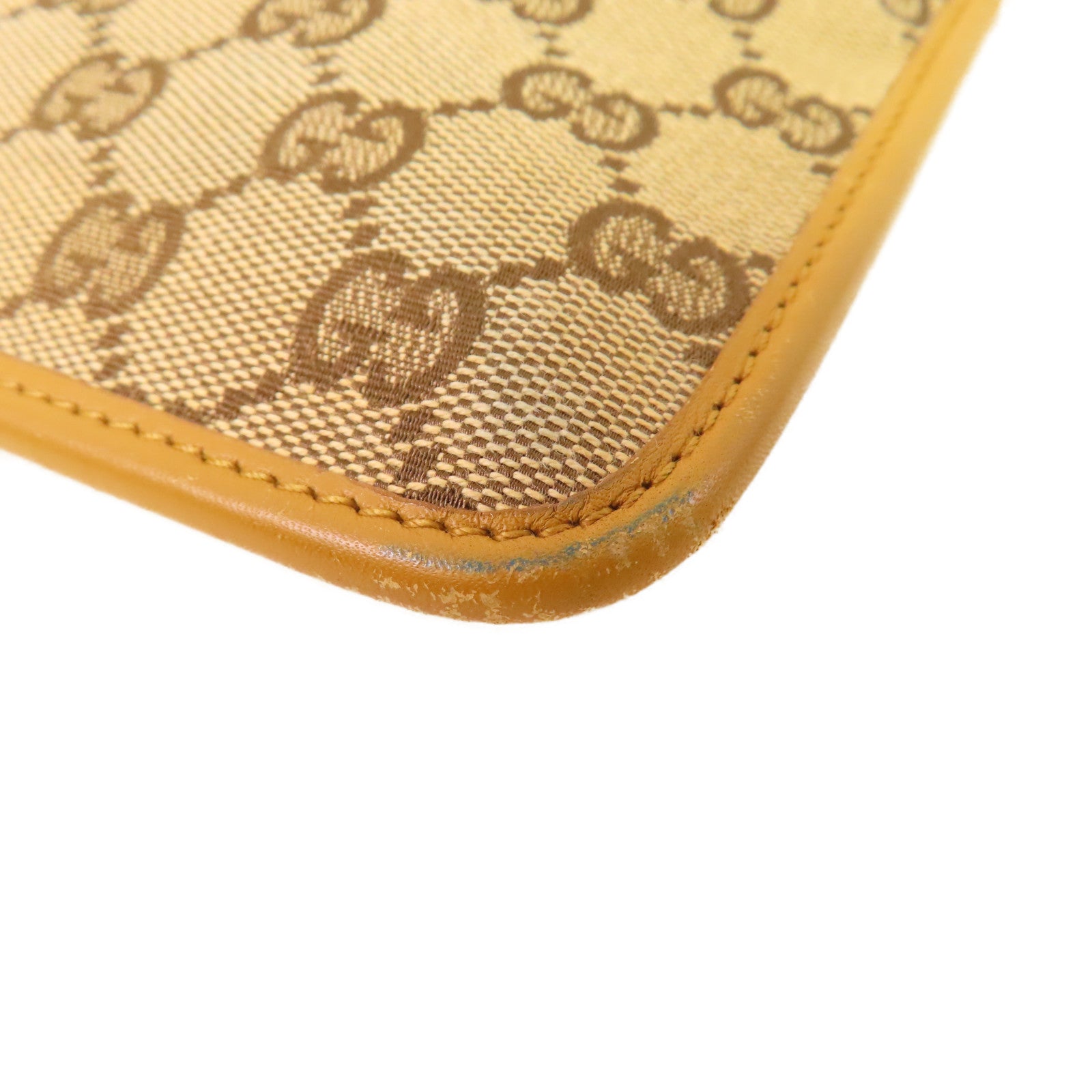 GUCCI GG帆布Shoulder Bag金扣肩背袋啡色