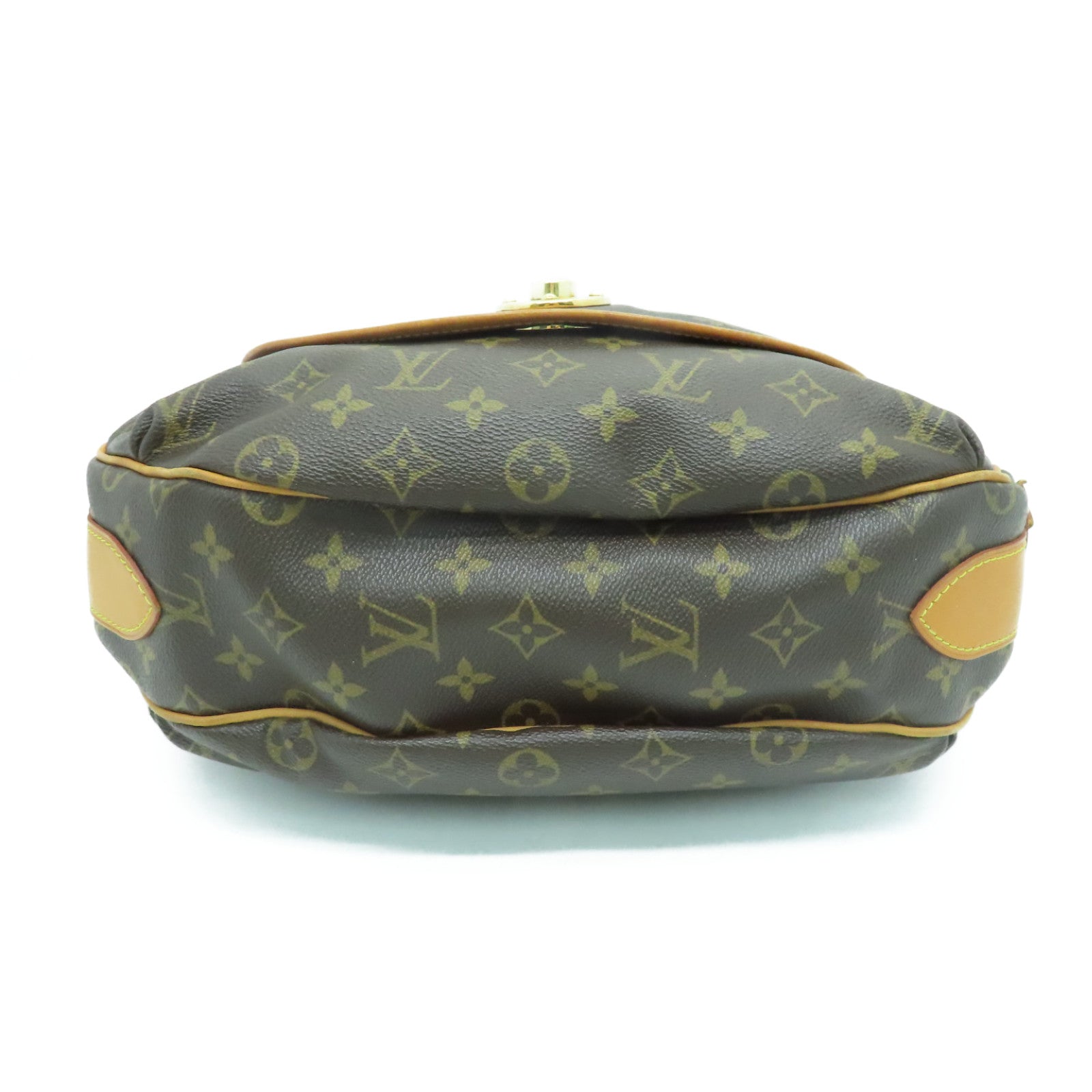 LOUIS VUITTON Monogram Tulum GM金扣肩背袋啡色