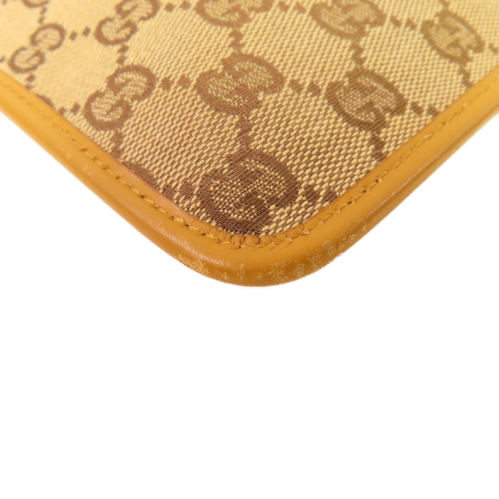 GUCCI GG帆布Shoulder Bag金扣肩背袋啡色