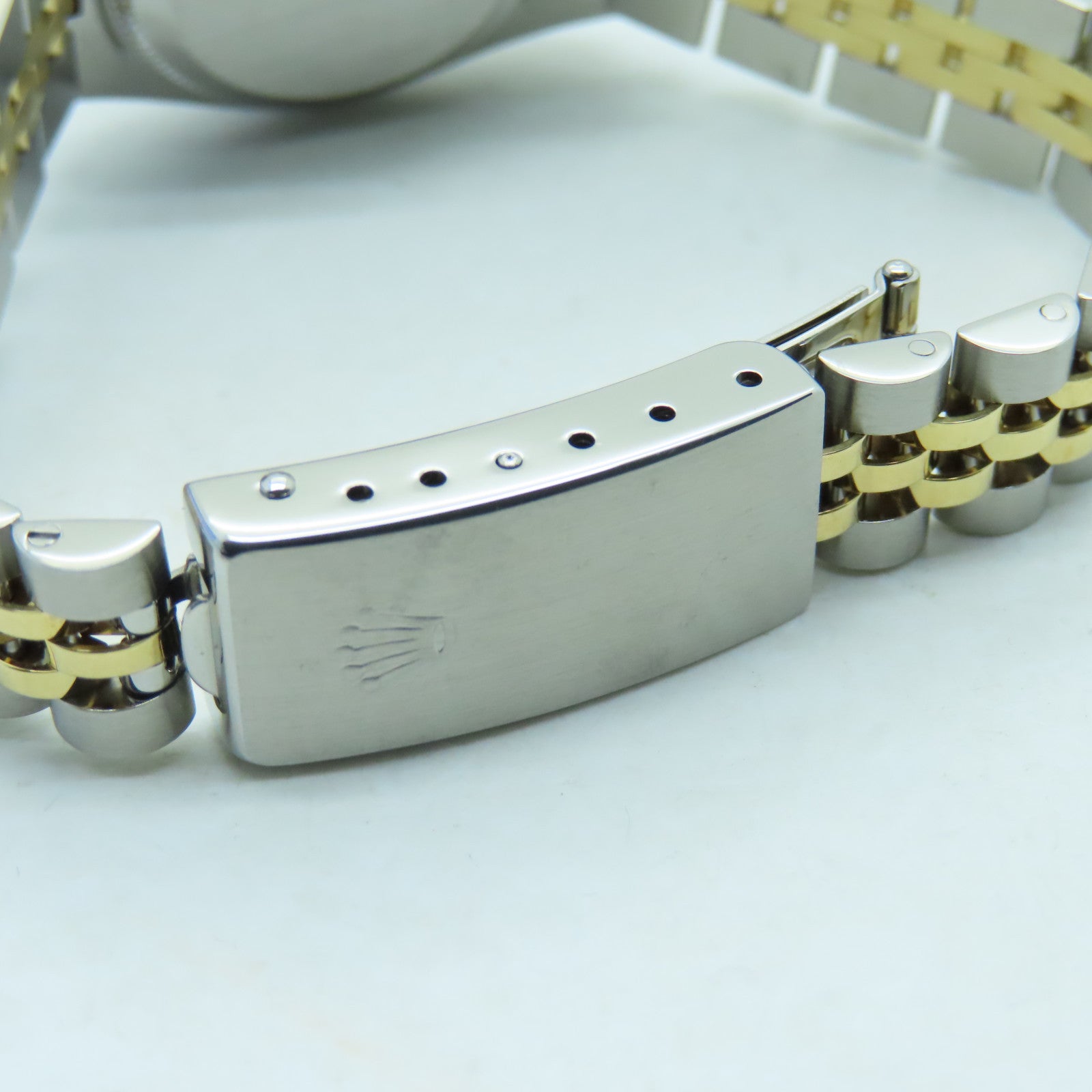 ROLEX Datejust 18K黄金/不锈钢手表石英机芯金色
