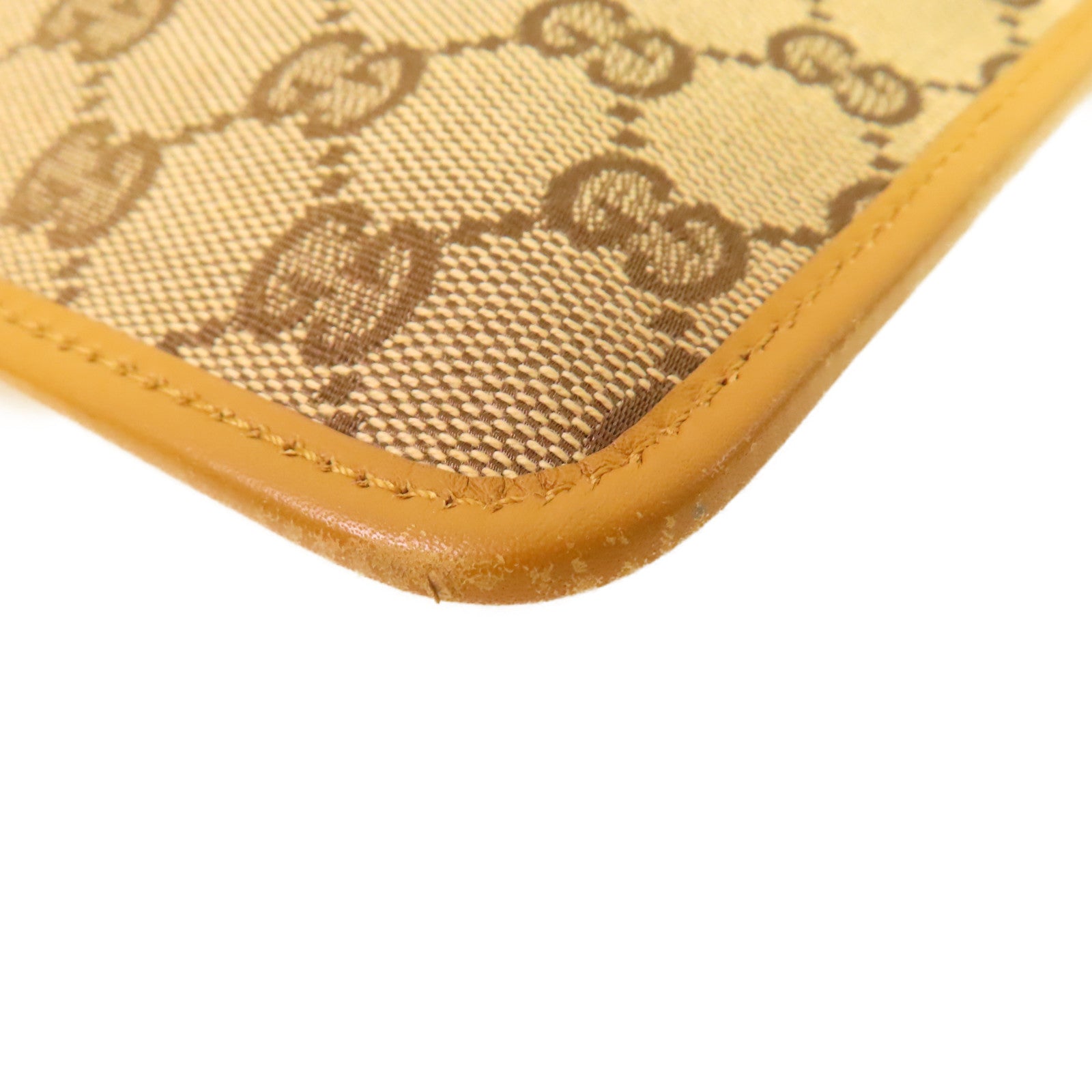 GUCCI GG帆布Shoulder Bag金扣肩背袋啡色