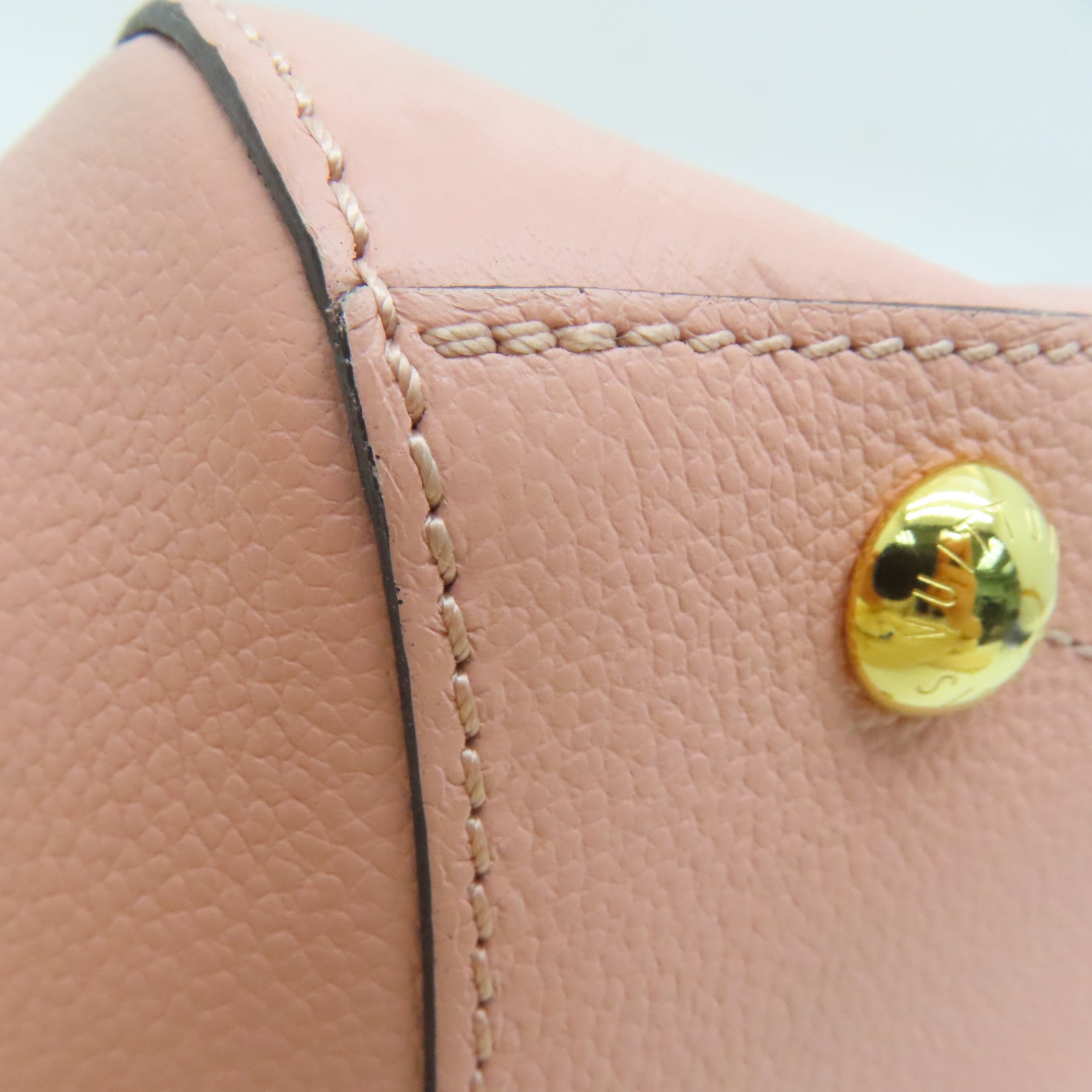 LOUIS VUITTON Monogram Montaigne BB 2 way Shoulder金扣手挽肩背两用袋粉红色