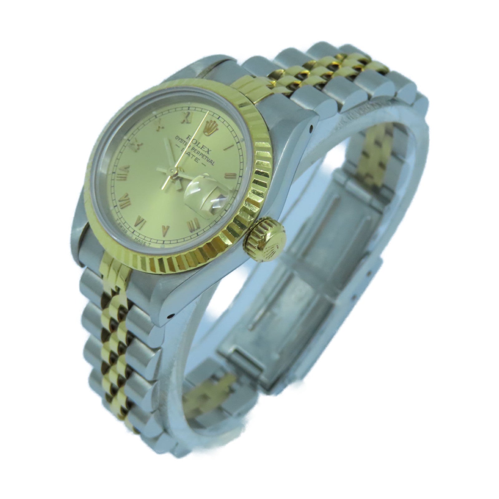 ROLEX Datejust 18K黄金/不鏽鋼手錶自動機芯金色