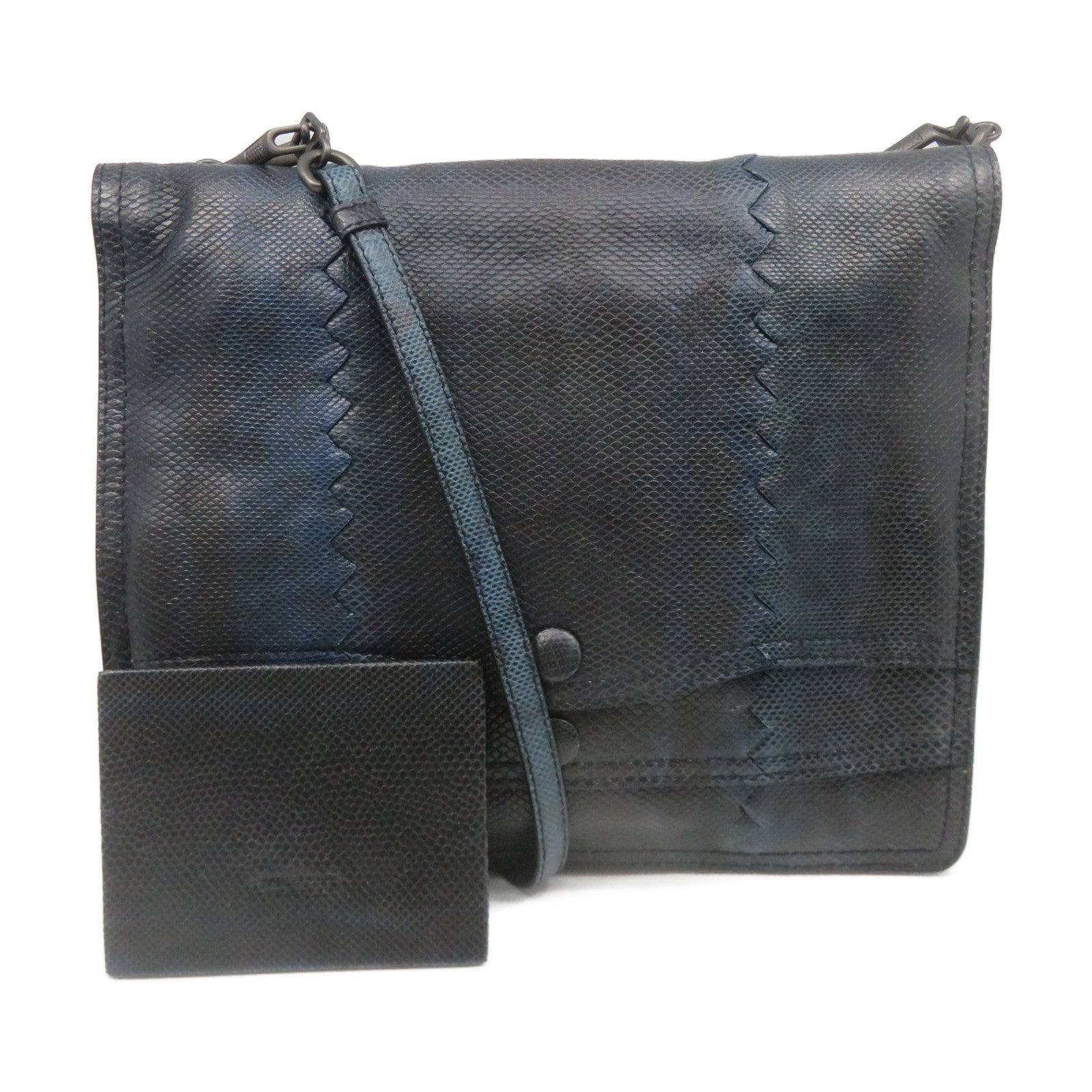 BOTTEGA VENETA 【激減優惠】牛皮皮革Shoulder Bag肩背袋藍色