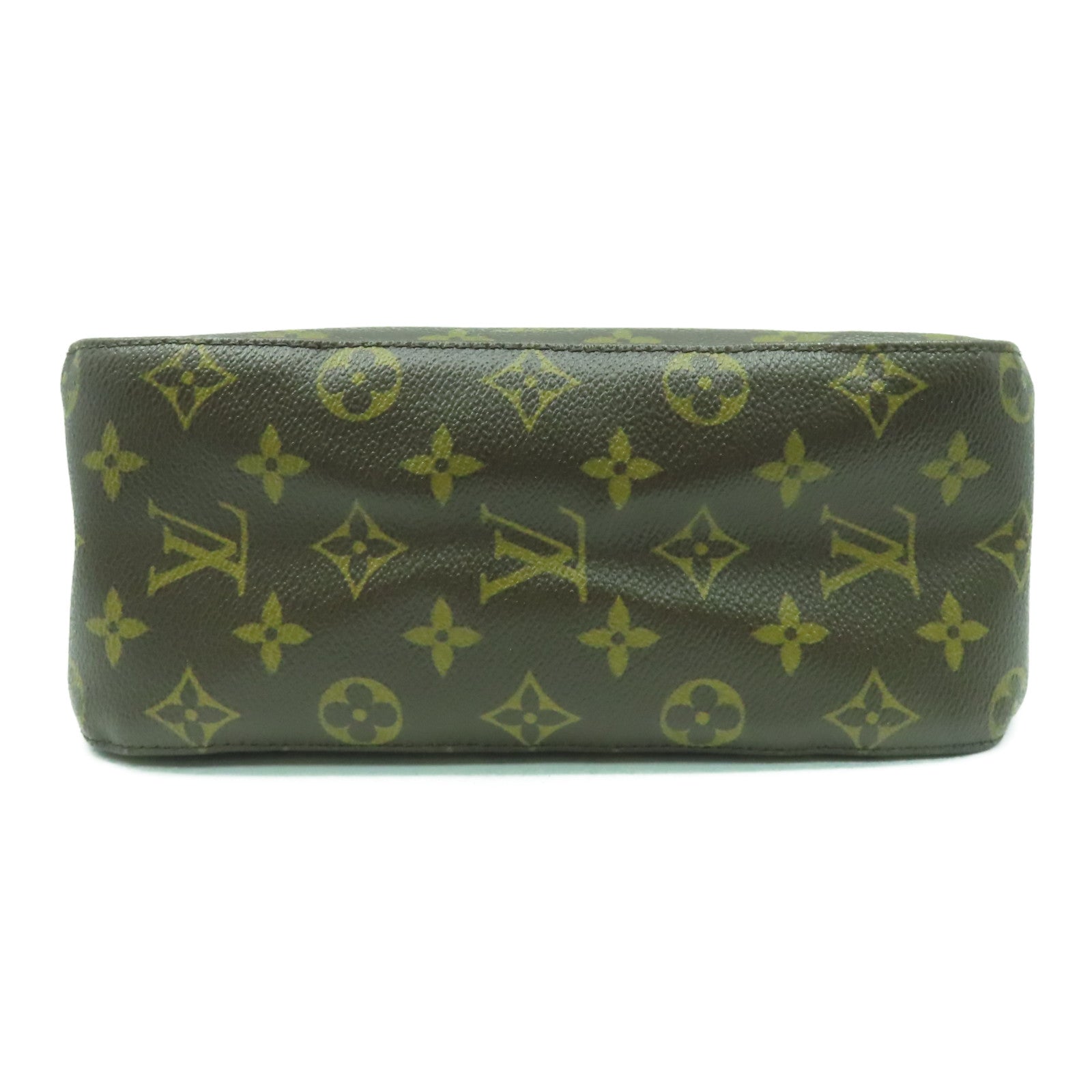 LOUIS VUITTON Monogram Looping MM金扣肩背袋啡色