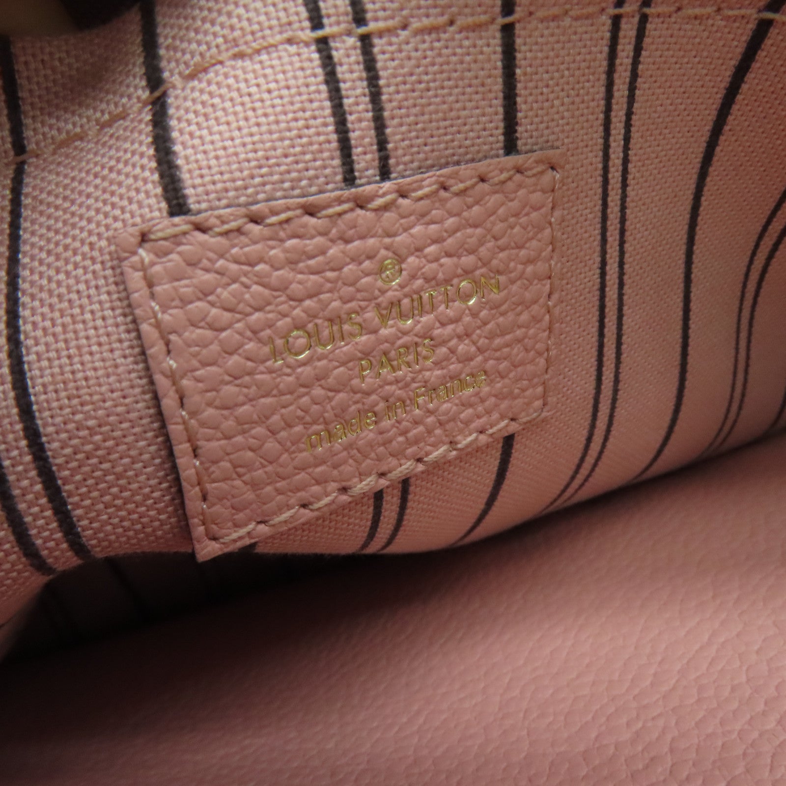 LOUIS VUITTON Monogram Montaigne BB 2 way Shoulder金扣手挽肩背两用袋粉红色