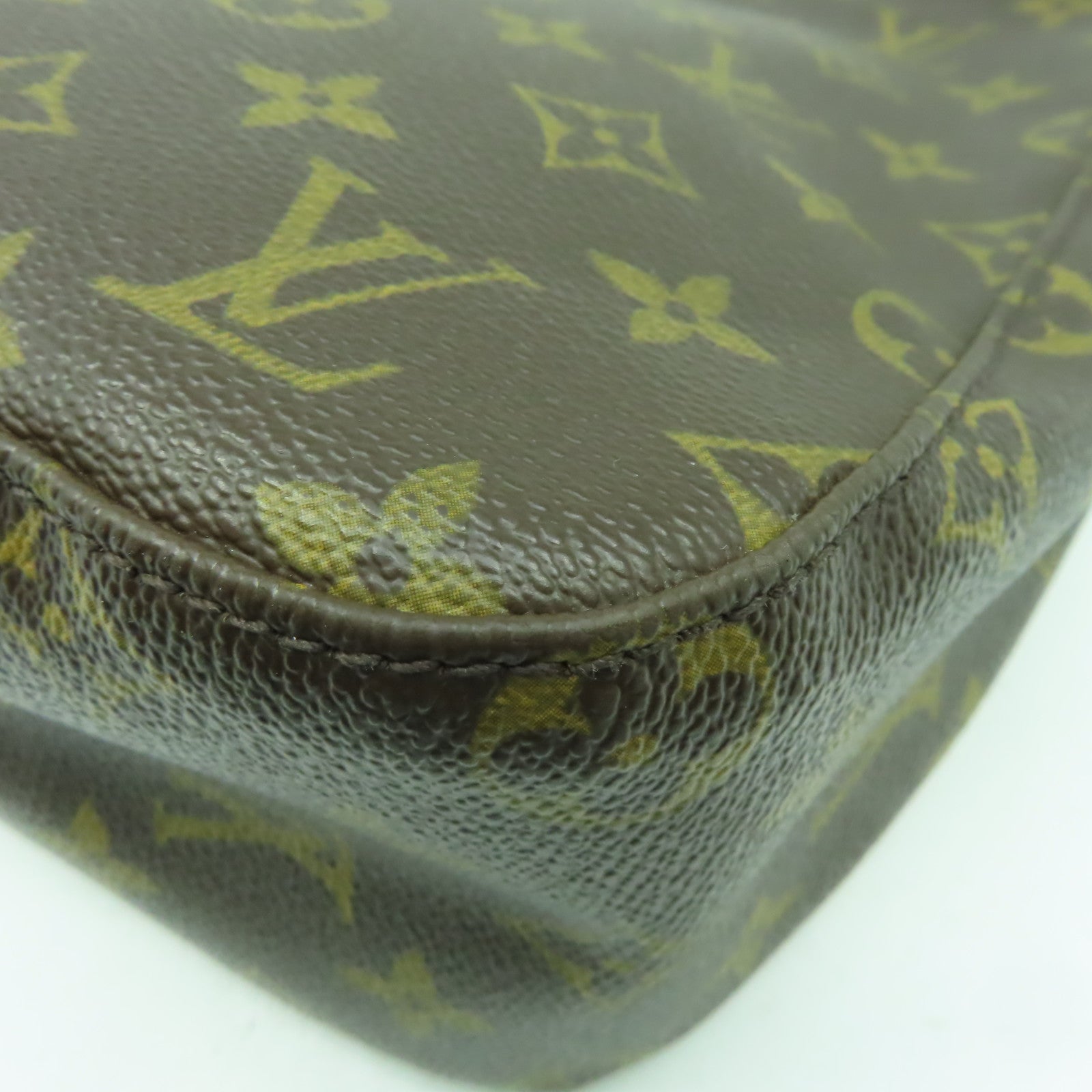 LOUIS VUITTON Monogram Looping MM金扣肩背袋啡色