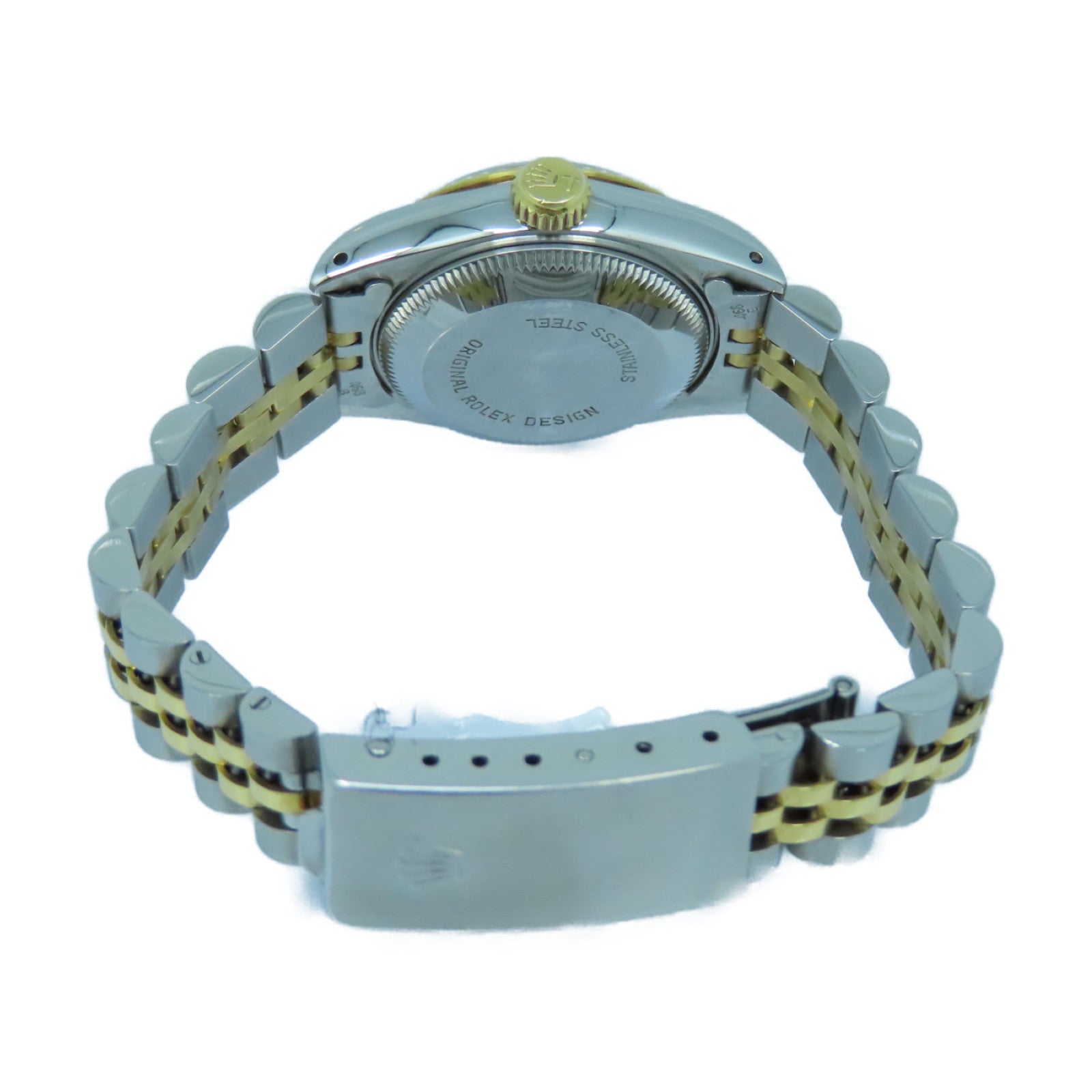 ROLEX Datejust 18K黄金/不鏽鋼手錶自動機芯金色