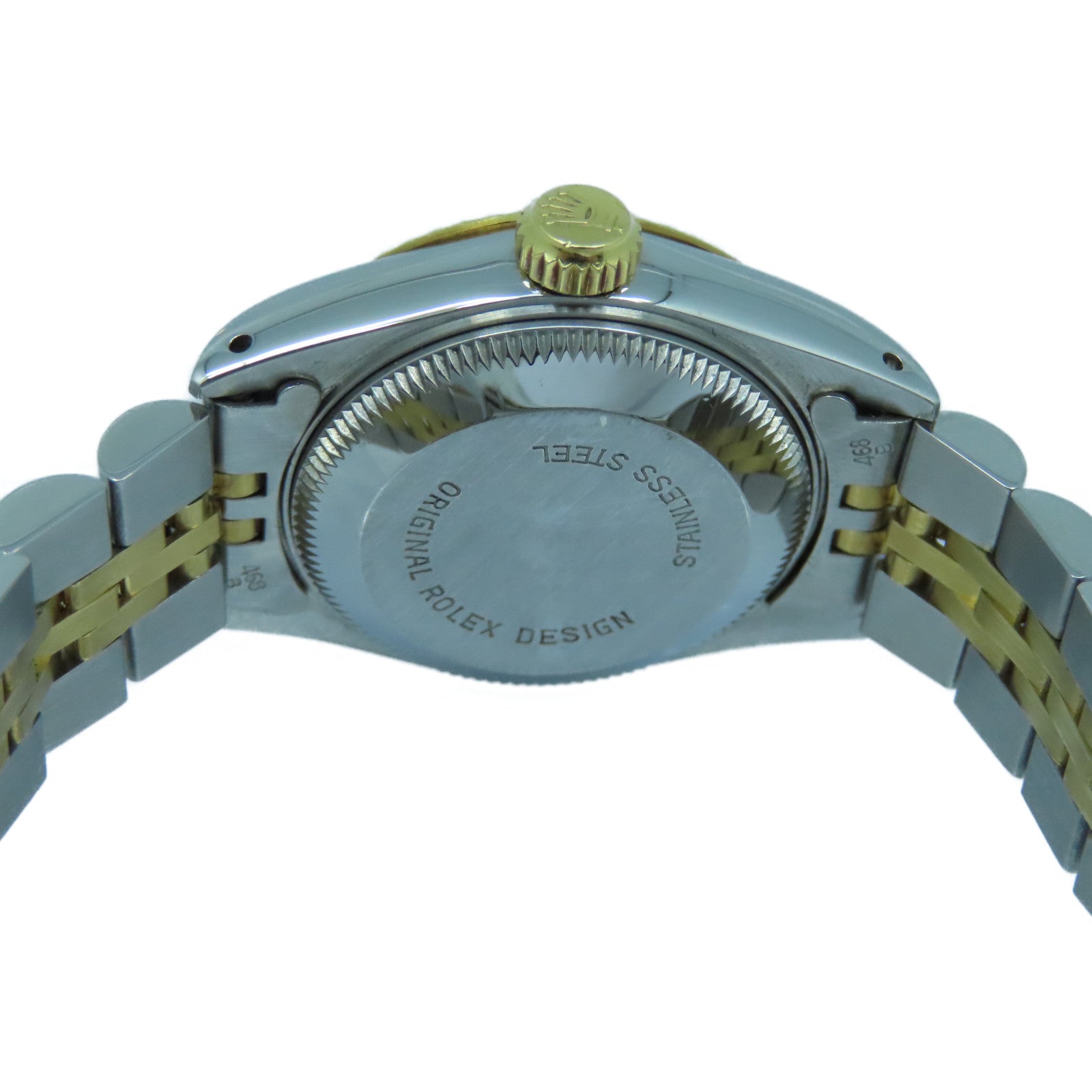 ROLEX Datejust 18K黄金/不鏽鋼手錶自動機芯金色