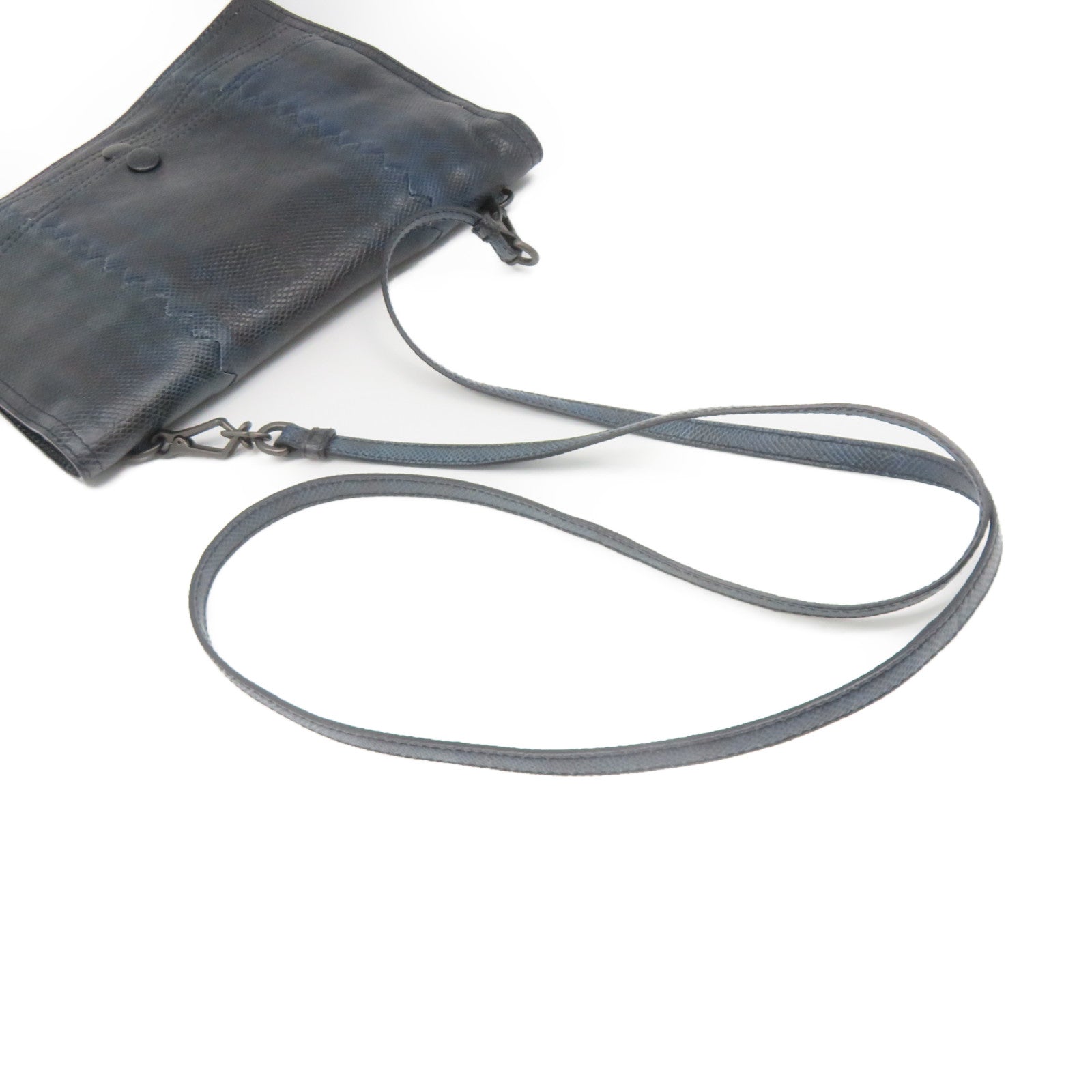 BOTTEGA VENETA 【激減優惠】牛皮皮革Shoulder Bag肩背袋藍色