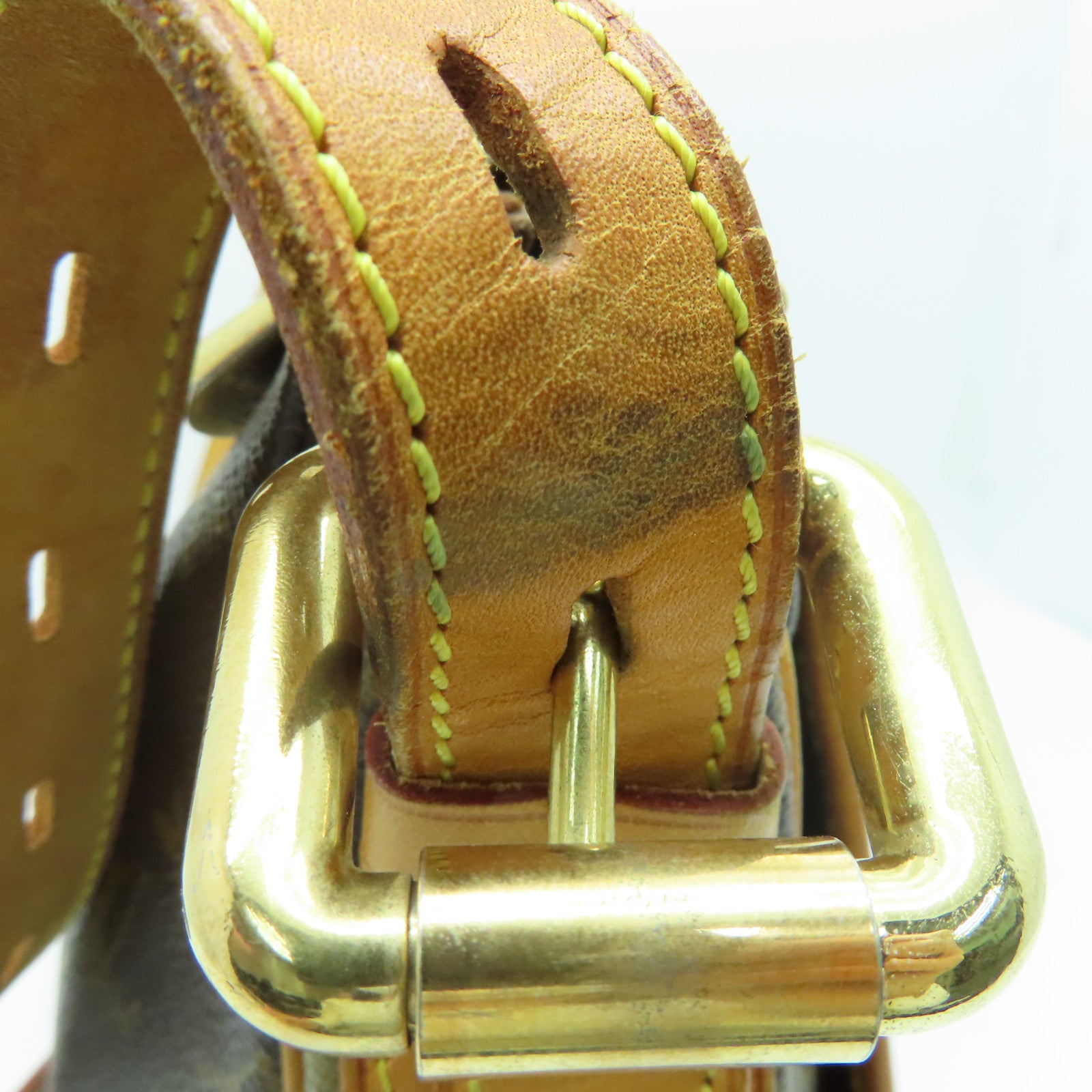 LOUIS VUITTON Monogram Tulum GM金扣肩背袋啡色