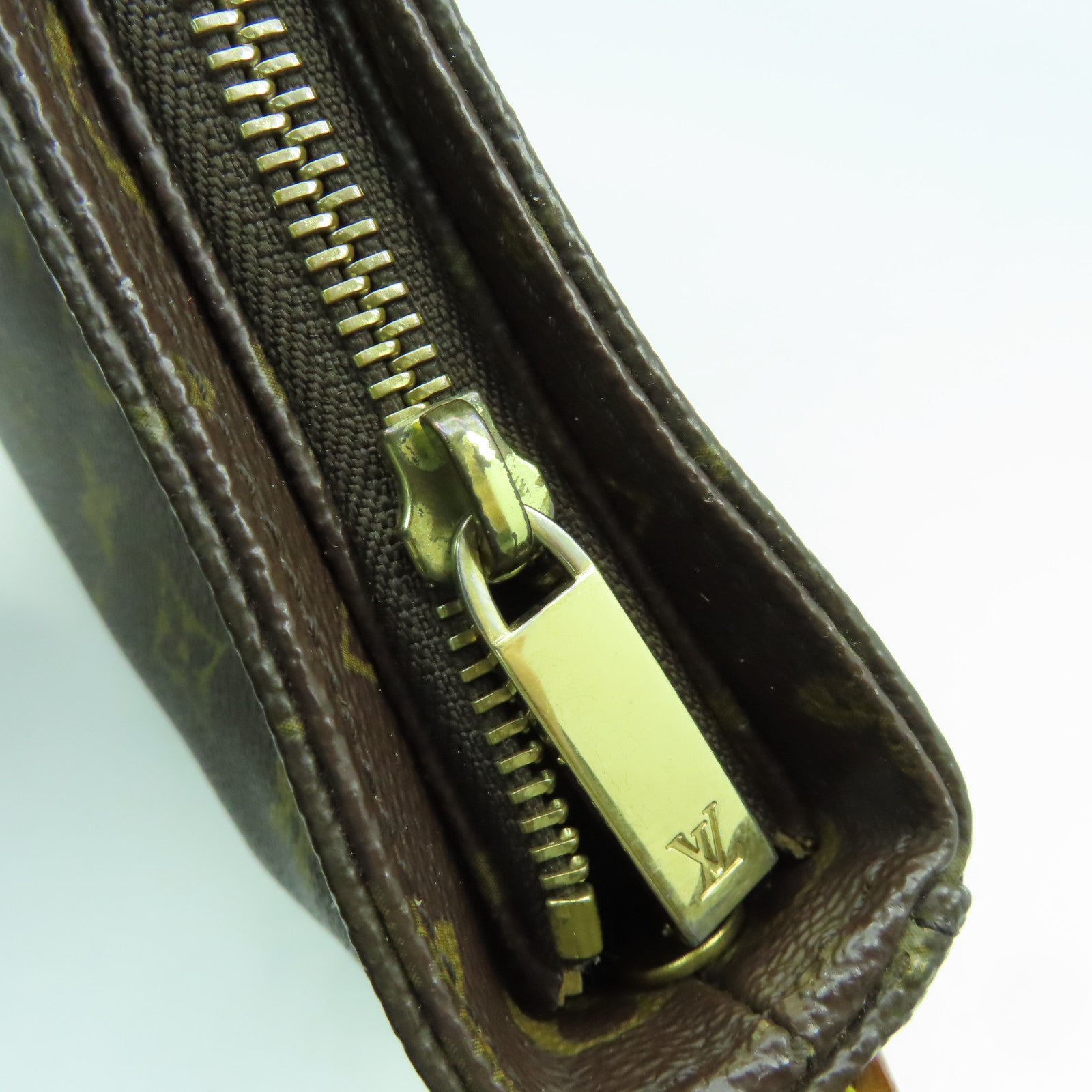 LOUIS VUITTON Monogram Looping MM金扣肩背袋啡色