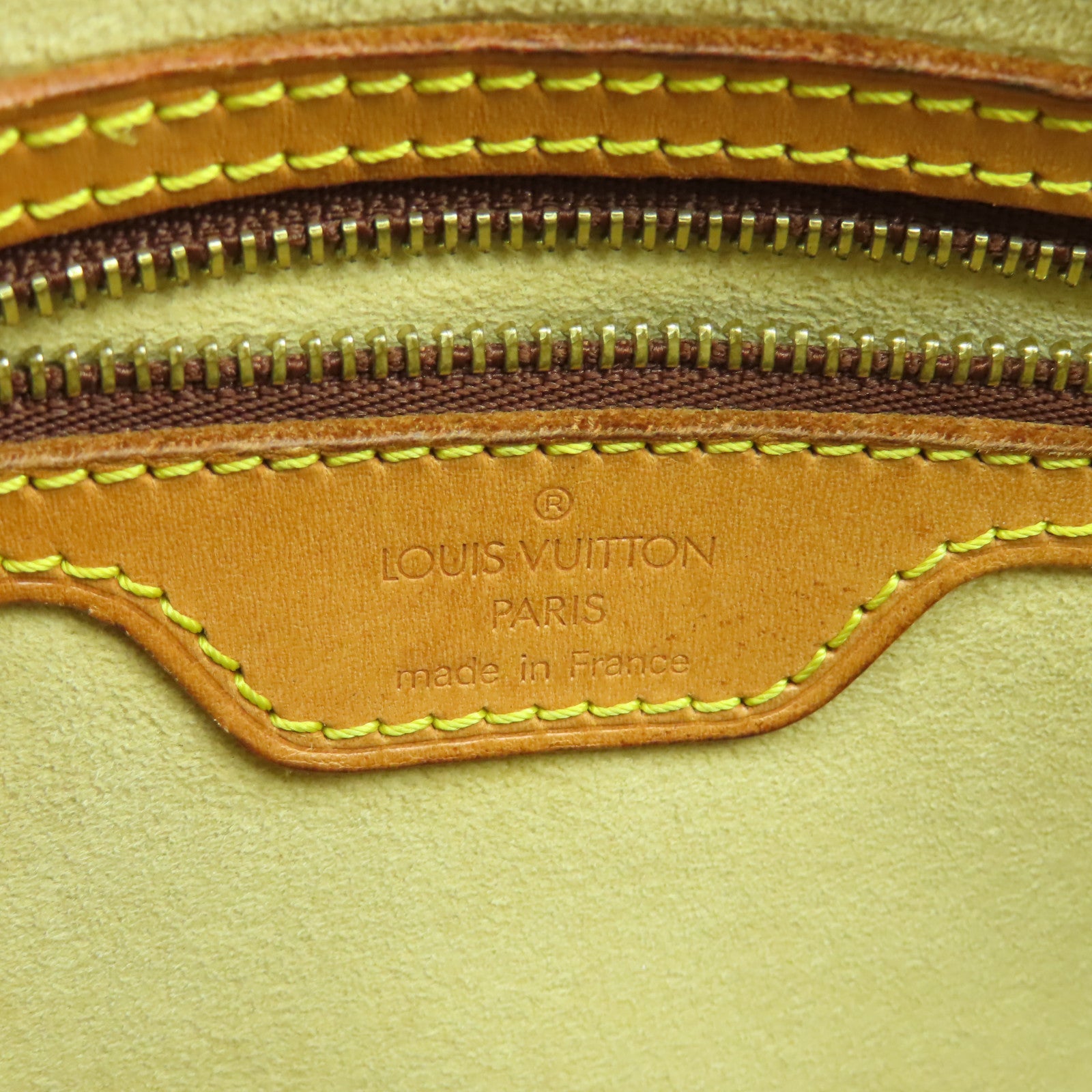 LOUIS VUITTON Monogram Looping MM金扣肩背袋啡色