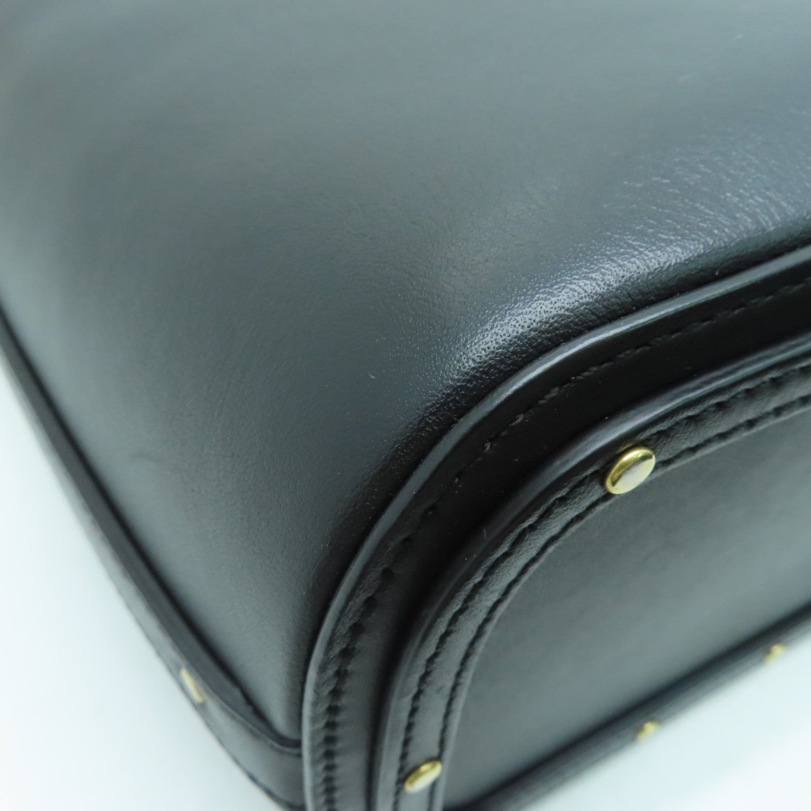 Chloe 牛皮皮革Handbag金扣手挽袋黑色