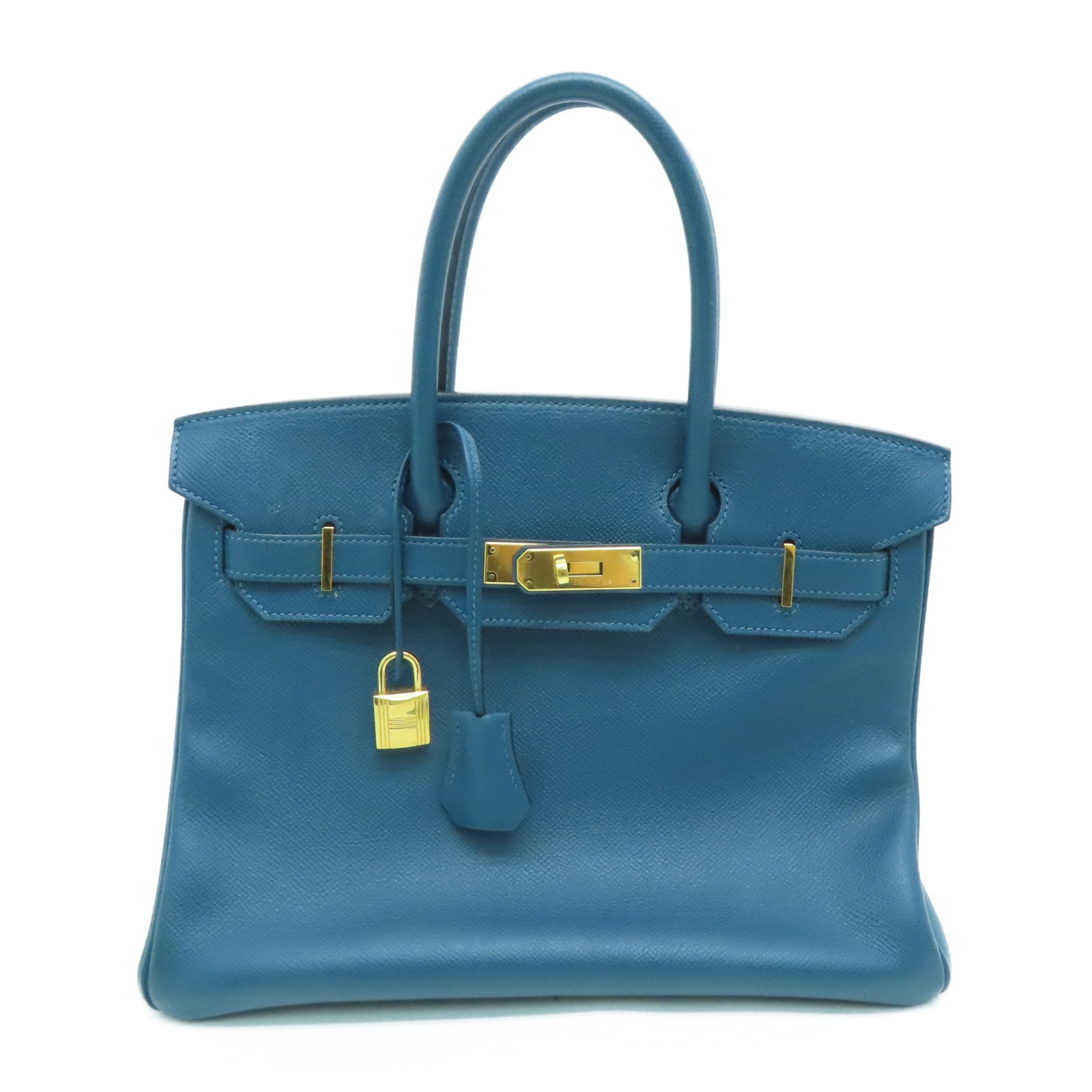HERMES 【激減優惠】Epsom皮革Birkin 30金扣手挽袋Cobalt藍色