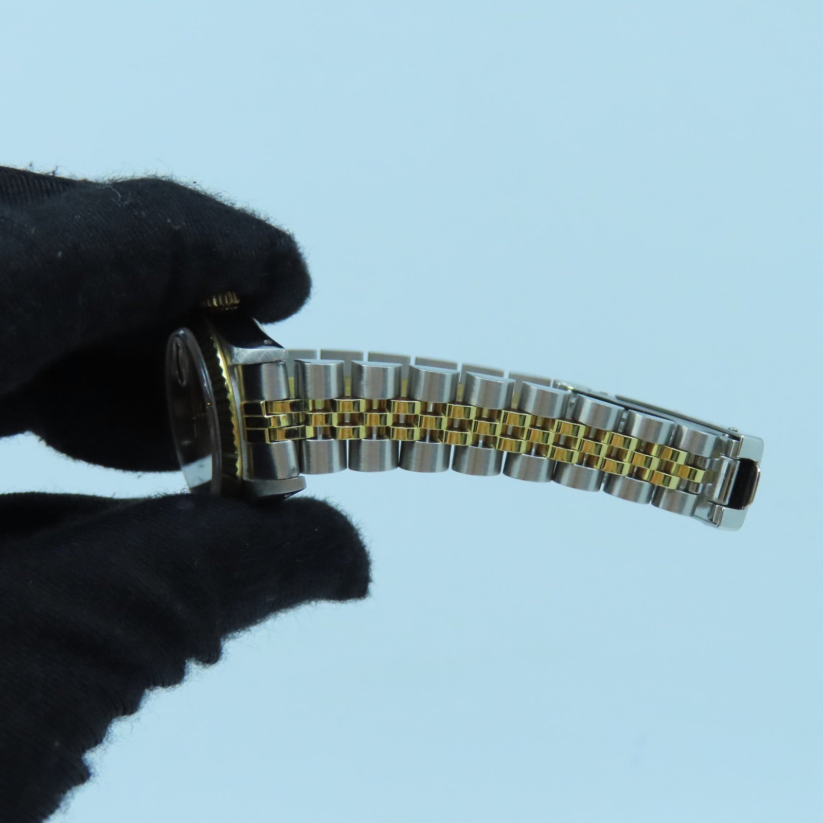 ROLEX Datejust 18K黄金/不鏽鋼手錶自動機芯金色