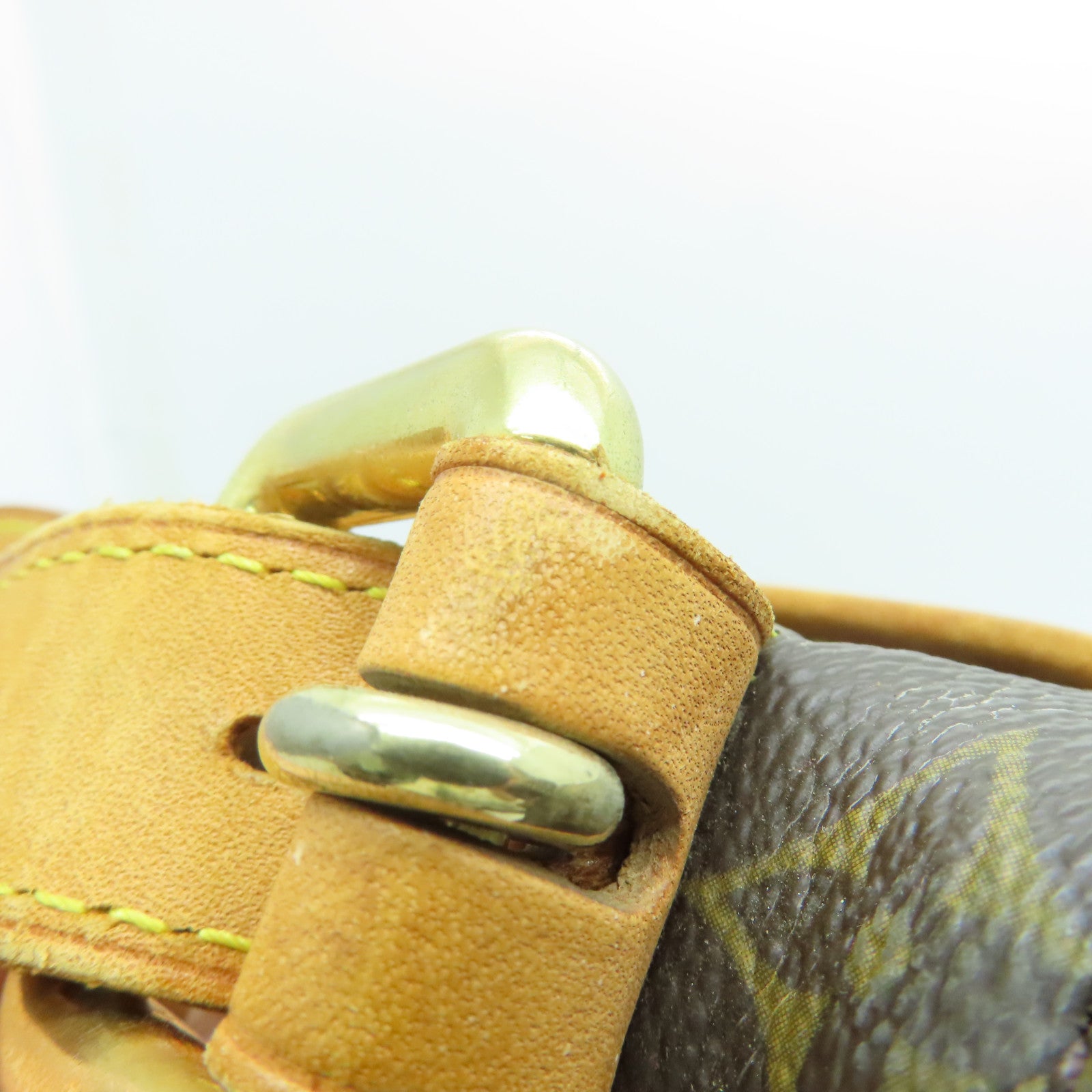 LOUIS VUITTON Monogram Tulum GM金扣肩背袋啡色
