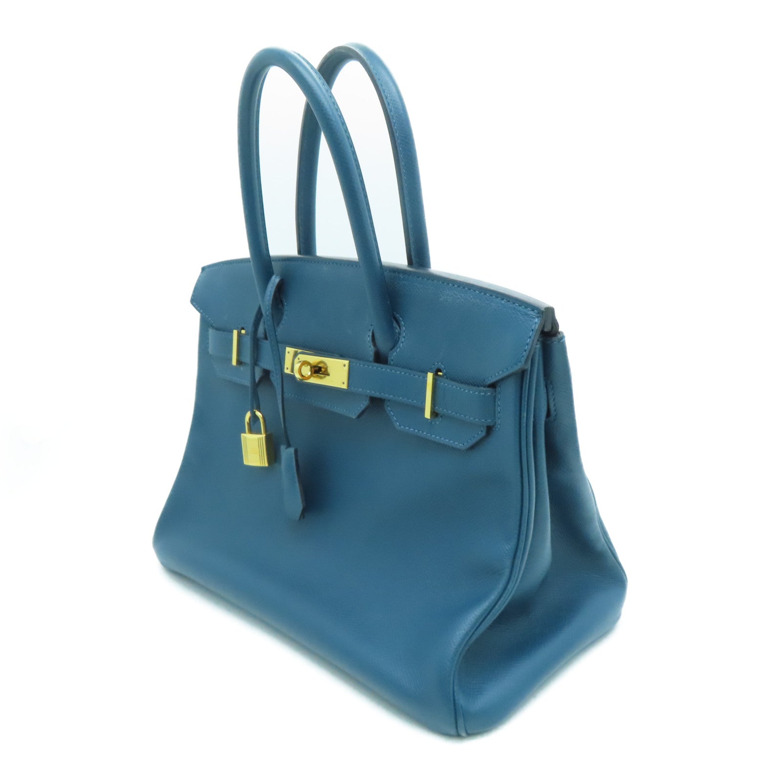 HERMES 【激減優惠】Epsom皮革Birkin 30金扣手挽袋Cobalt藍色
