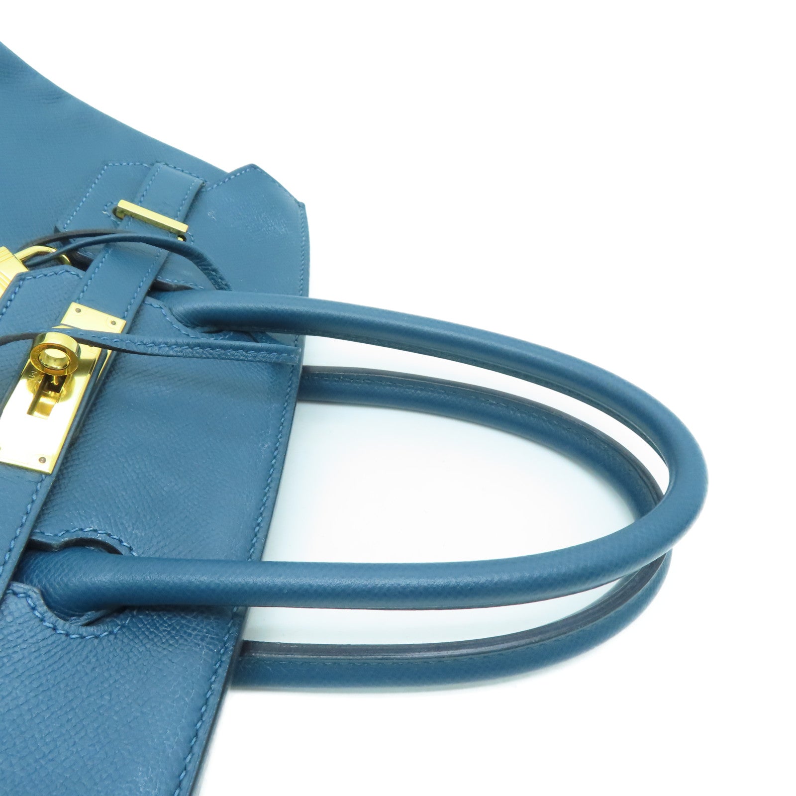 HERMES 【激減優惠】Epsom皮革Birkin 30金扣手挽袋Cobalt藍色