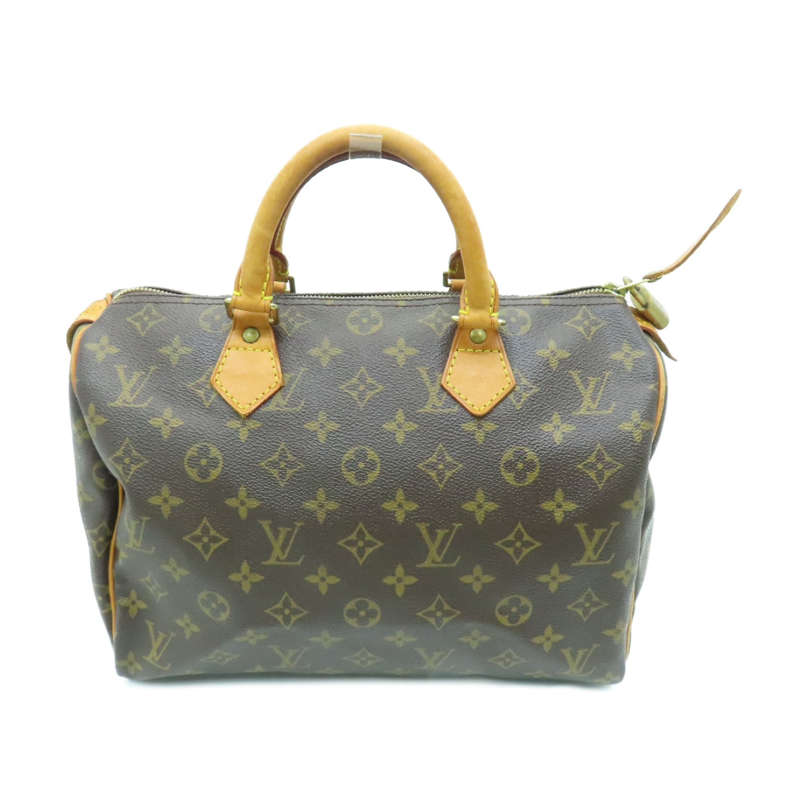 LOUIS VUITTON Monogram Speedy 30金扣手挽袋啡色