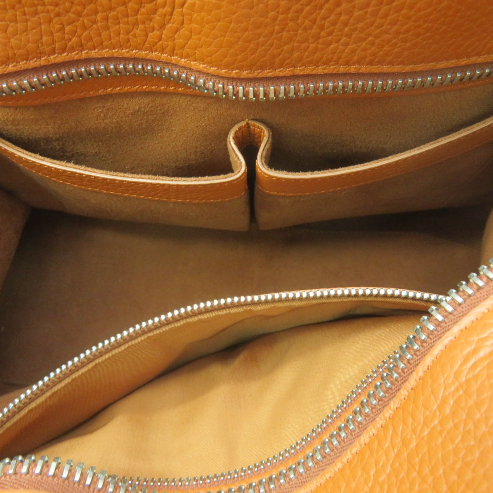 TOD’S 牛皮皮革2 Way Shoulder Bag銀扣手挽肩背兩用袋棕色