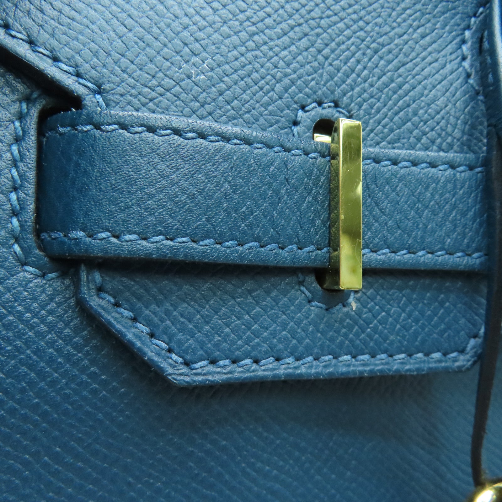 HERMES 【激減優惠】Epsom皮革Birkin 30金扣手挽袋Cobalt藍色
