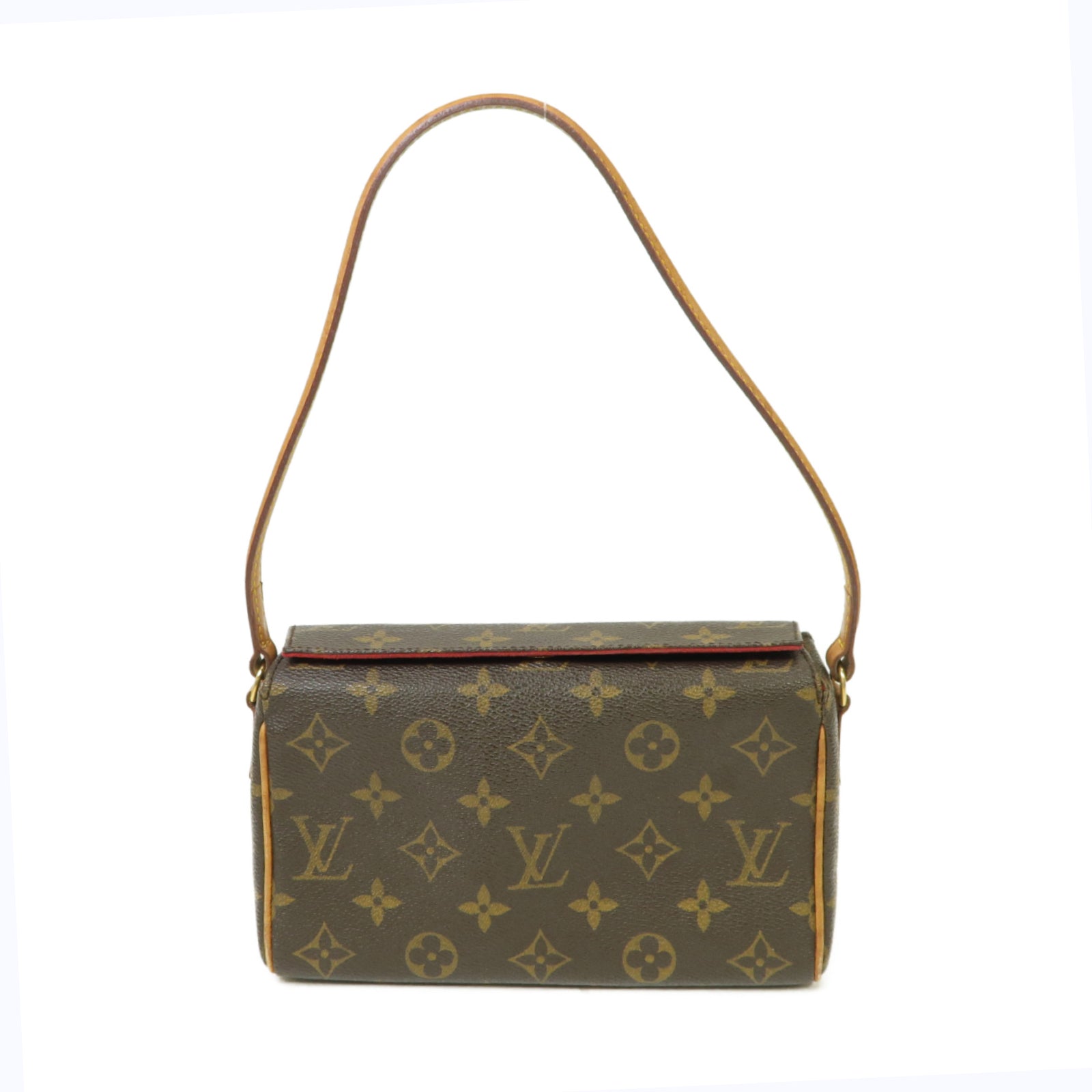 LOUIS VUITTON Monogram Recital金扣手挽袋啡色