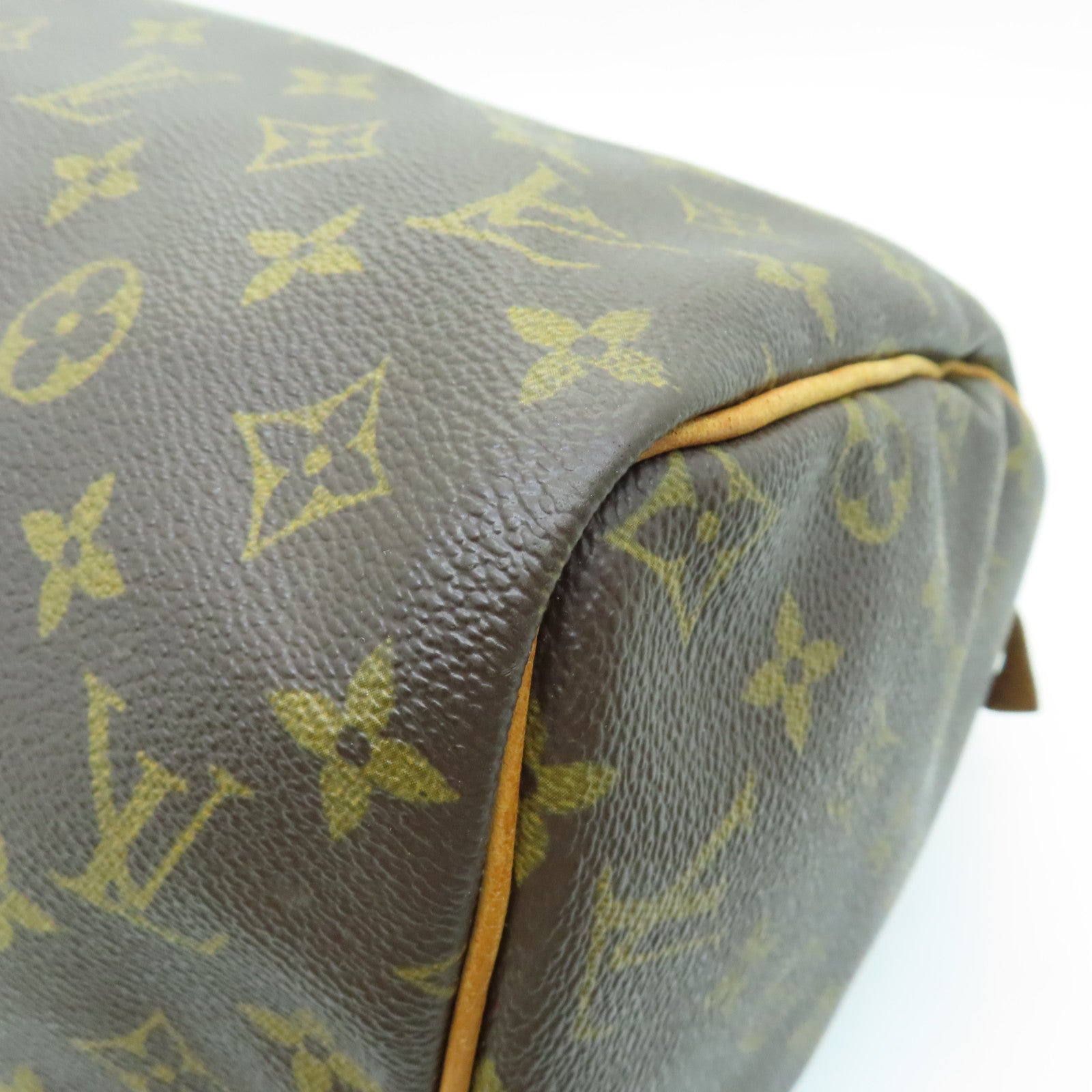 LOUIS VUITTON Monogram Speedy 30金扣手挽袋啡色