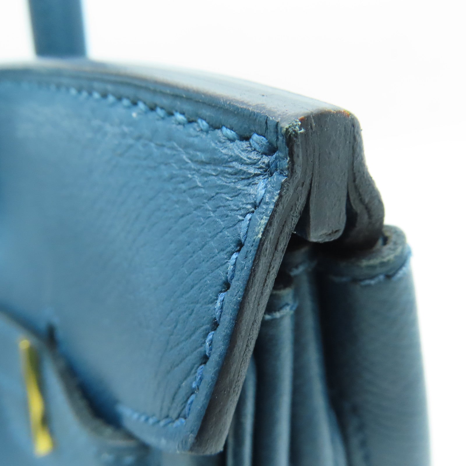 HERMES 【激減優惠】Epsom皮革Birkin 30金扣手挽袋Cobalt藍色