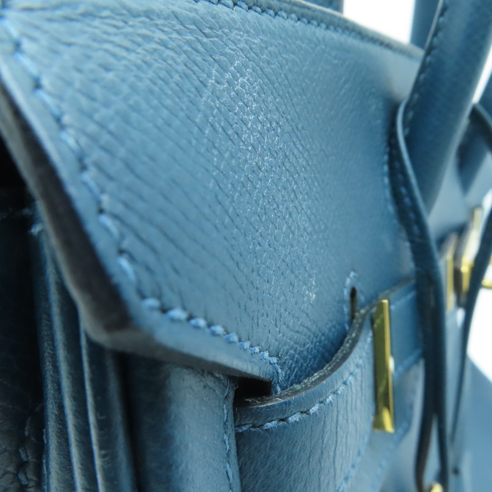 HERMES 【激減優惠】Epsom皮革Birkin 30金扣手挽袋Cobalt藍色