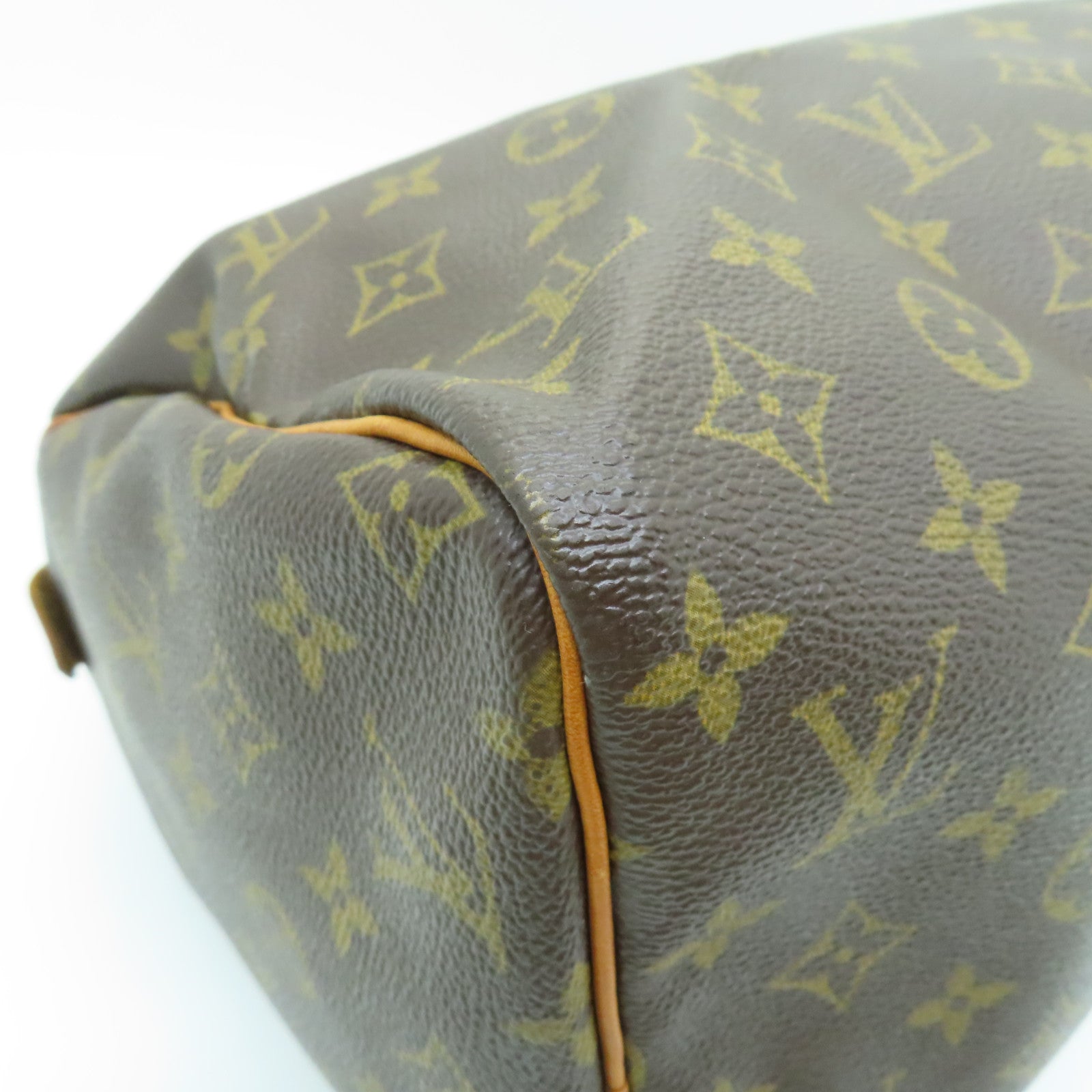 LOUIS VUITTON Monogram Speedy 30金扣手挽袋啡色