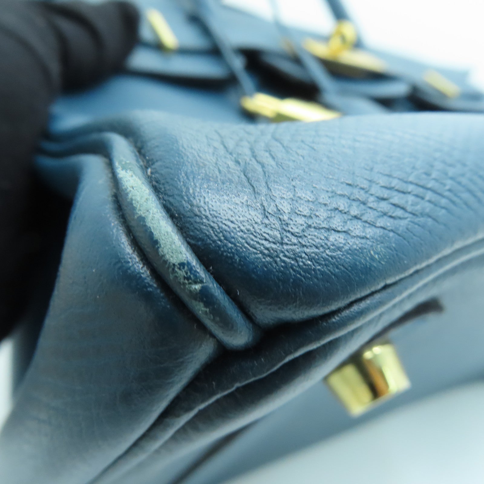 HERMES 【激減優惠】Epsom皮革Birkin 30金扣手挽袋Cobalt藍色