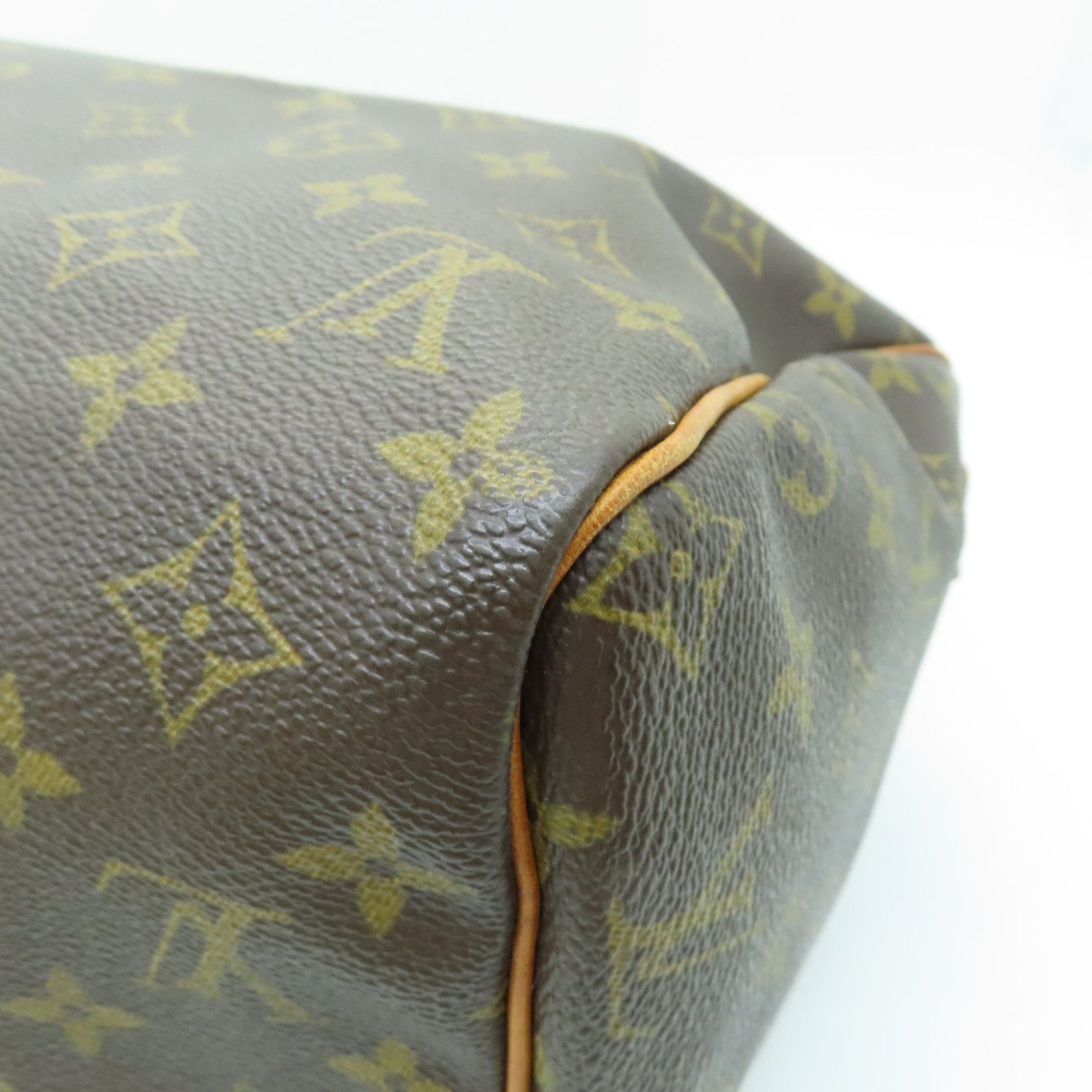 LOUIS VUITTON Monogram Speedy 30金扣手挽袋啡色