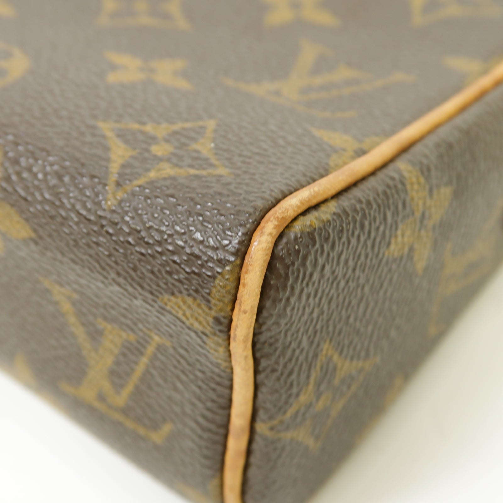 LOUIS VUITTON Monogram Recital金扣手挽袋啡色