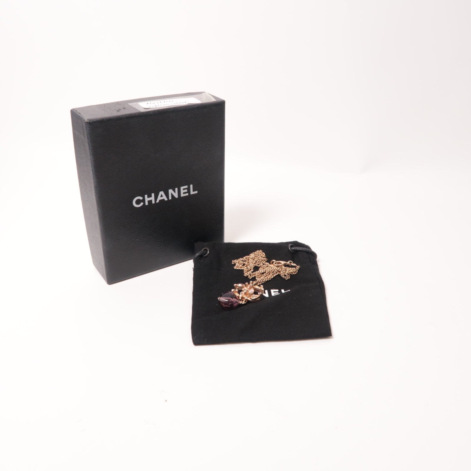 CHANEL PVC/金屬Necklace項鍊粉紅色/紫色/金色