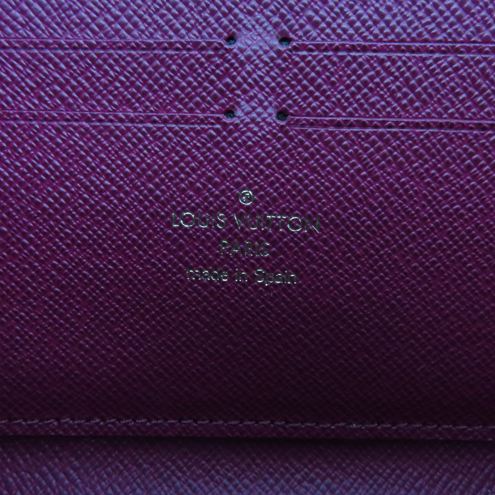 LOUIS VUITTON Monogram Clemence Gold Buckle Long Wallet Brown