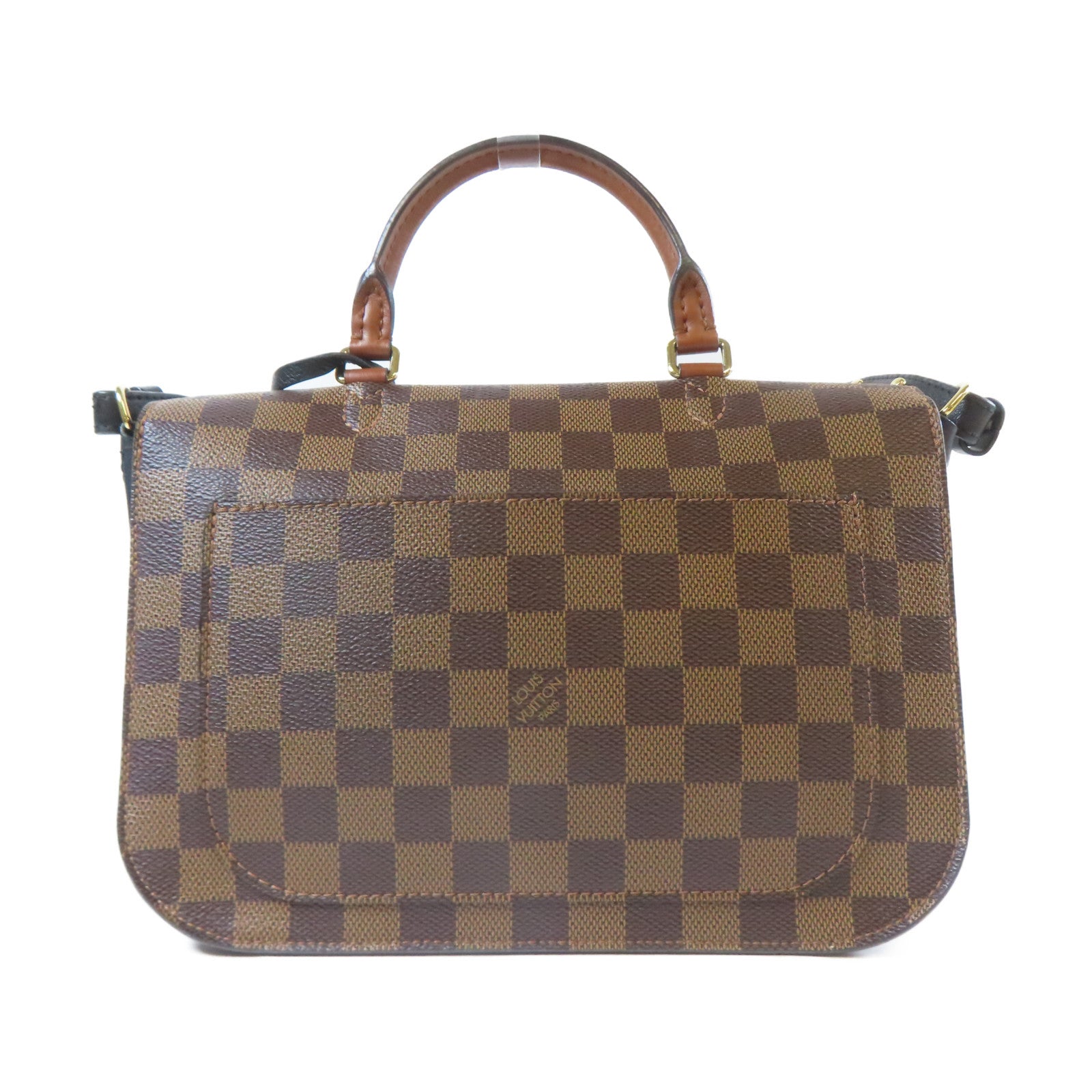LOUIS VUITTON Damier Beaumarchais金扣手挽肩背兩用袋啡色