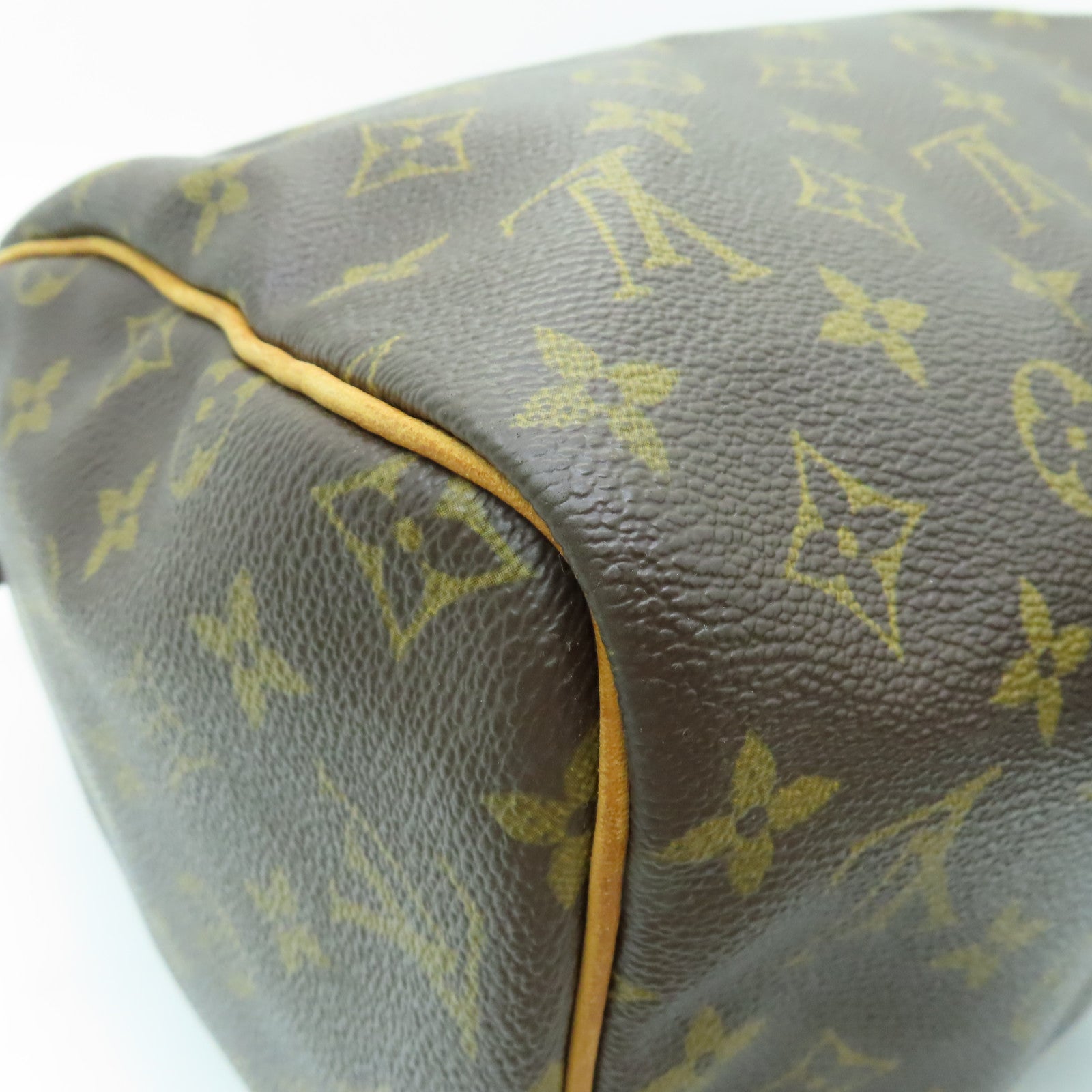 LOUIS VUITTON Monogram Speedy 30金扣手挽袋啡色