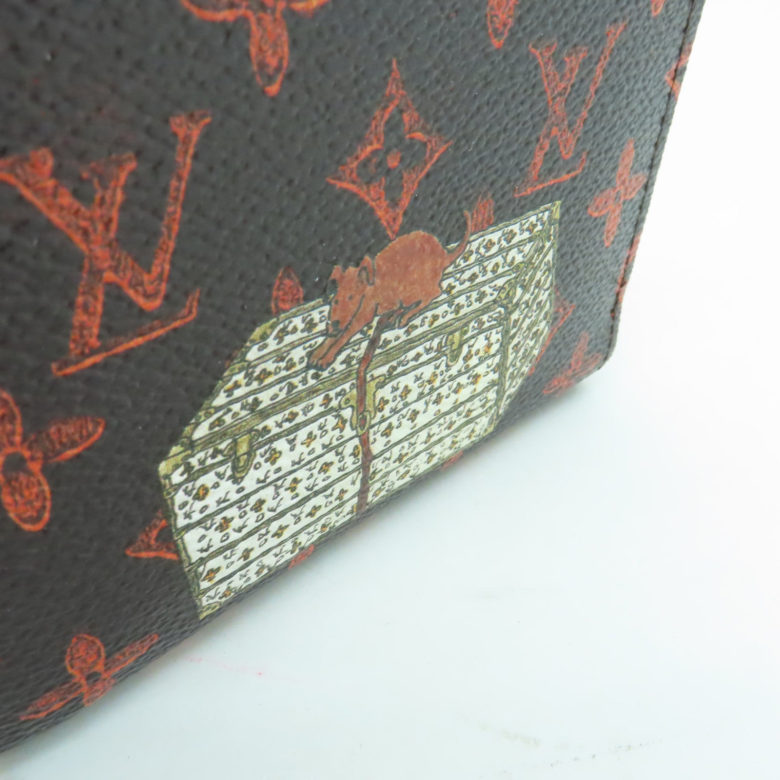 LOUIS VUITTON Catogram Zippy Coin Purse金扣零錢包棕色