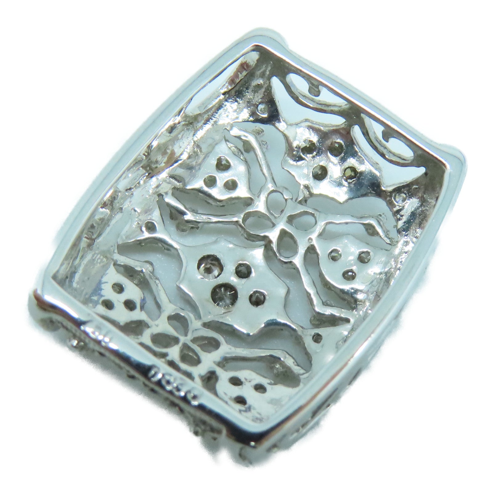 JEWELRY 18K White Gold Diamond Pendant Top 0.30ct Diamond Pendant