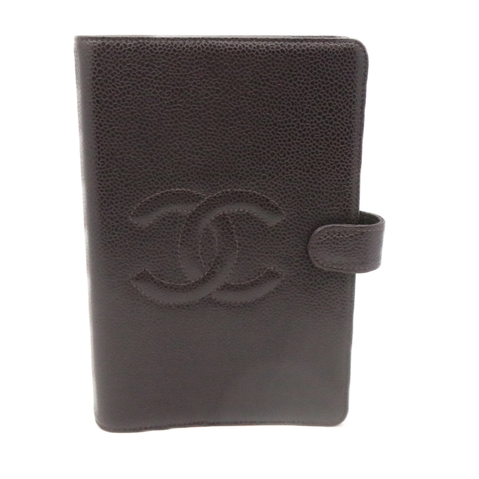 CHANEL 【激減優惠】Caviar皮革Agende Journal BooK金扣記事簿啡色