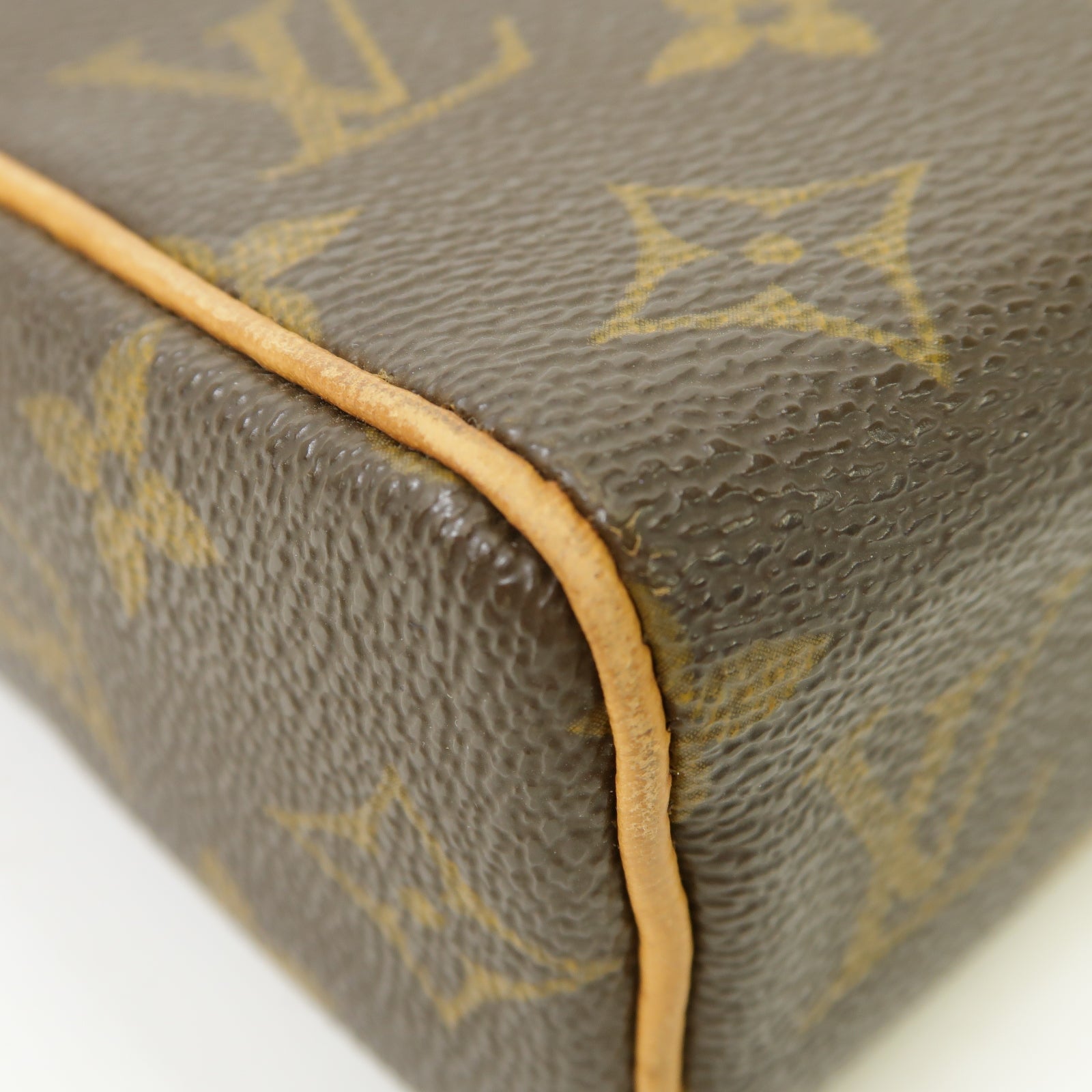 LOUIS VUITTON Monogram Recital金扣手挽袋啡色