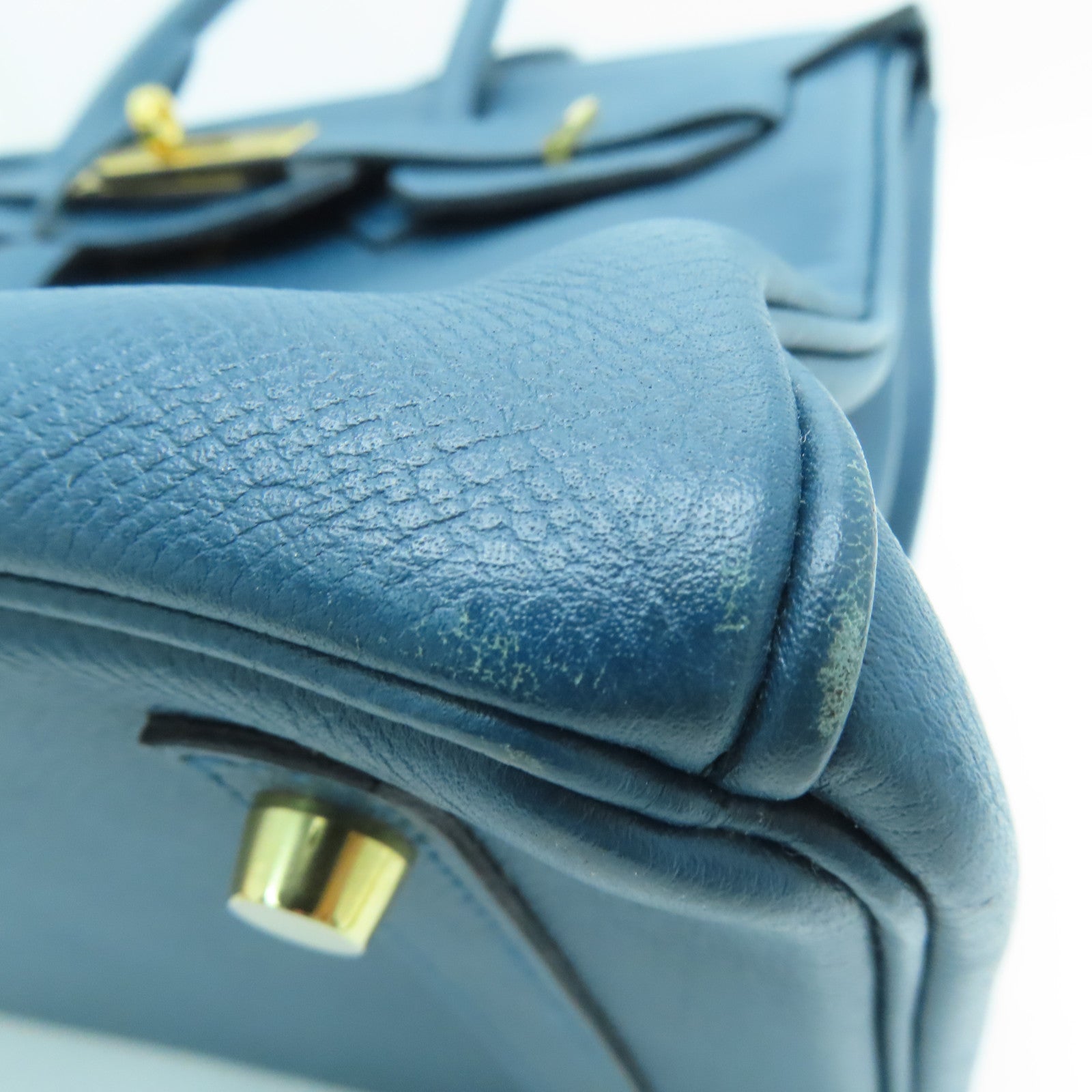 HERMES 【激減優惠】Epsom皮革Birkin 30金扣手挽袋Cobalt藍色